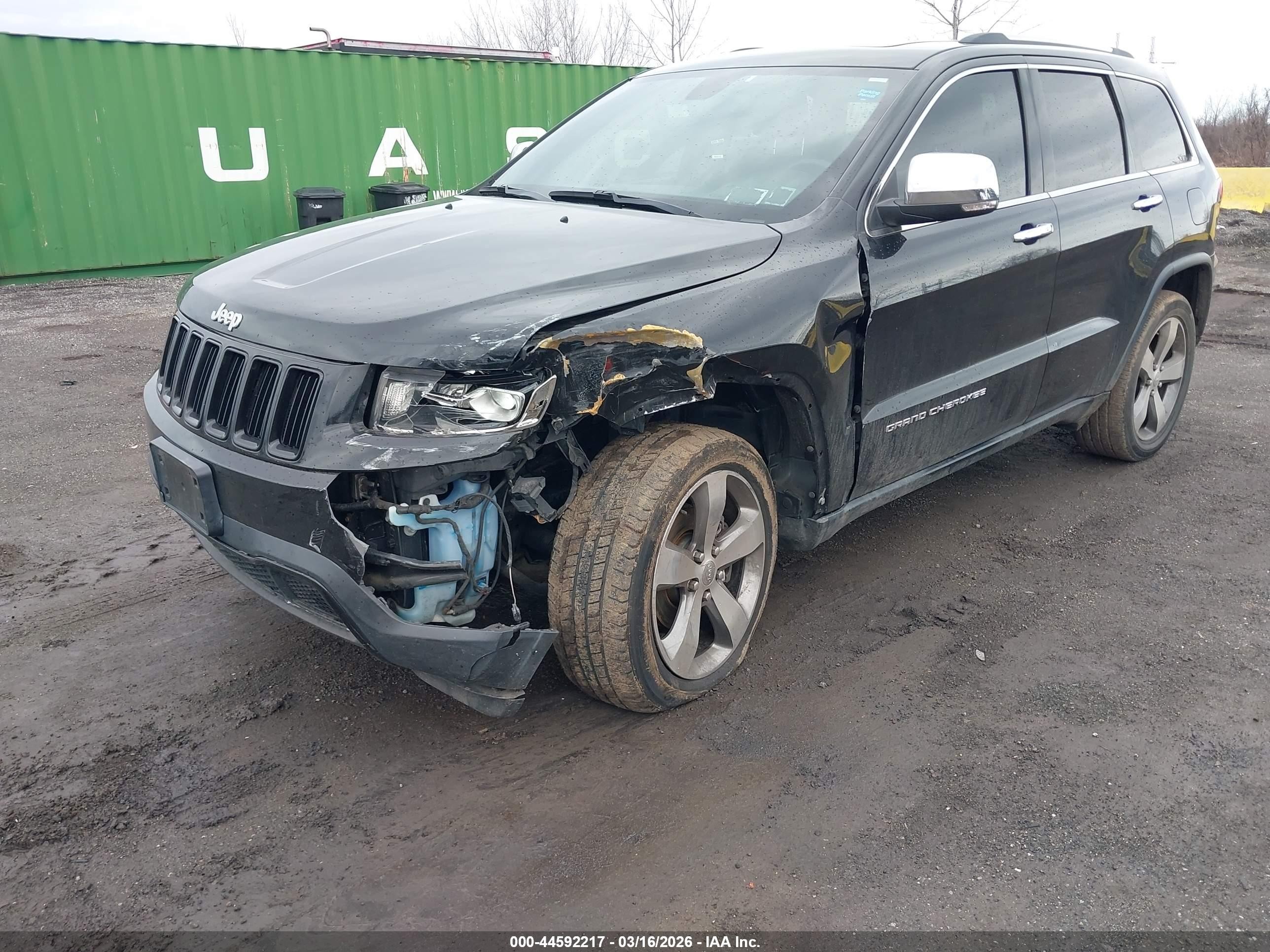 2014 Jeep Grand Cherokee Limited Black vin: 1C4RJFBG7EC238175