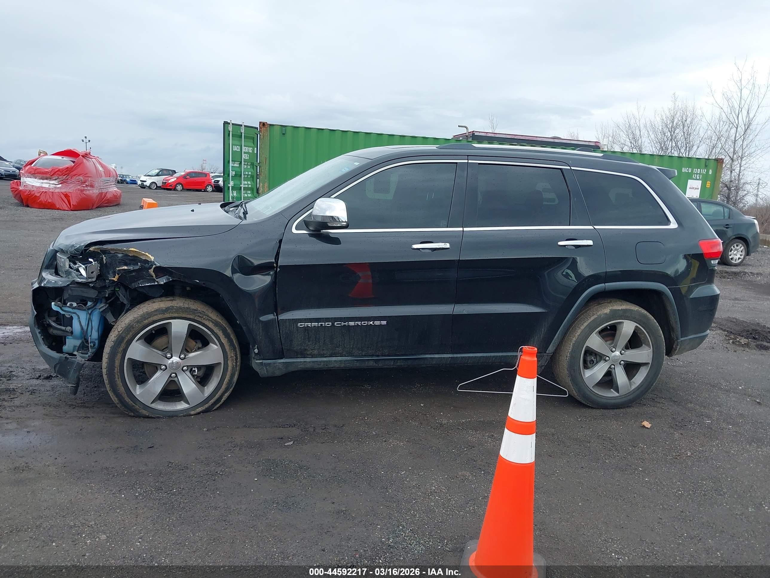 2014 Jeep Grand Cherokee Limited Black vin: 1C4RJFBG7EC238175
