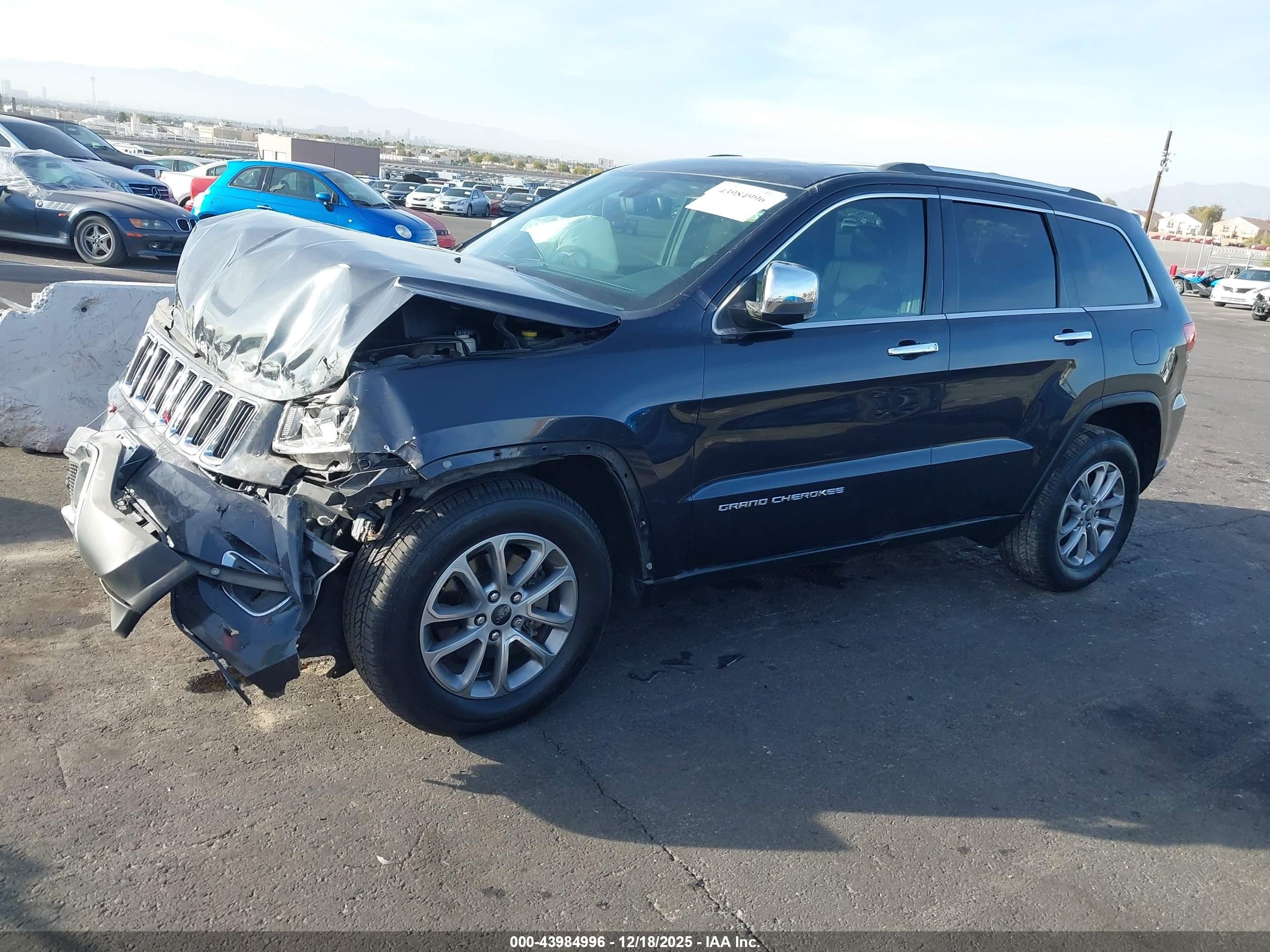 2014 Jeep Grand Cherokee Limited Black vin: 1C4RJFBG7EC238273