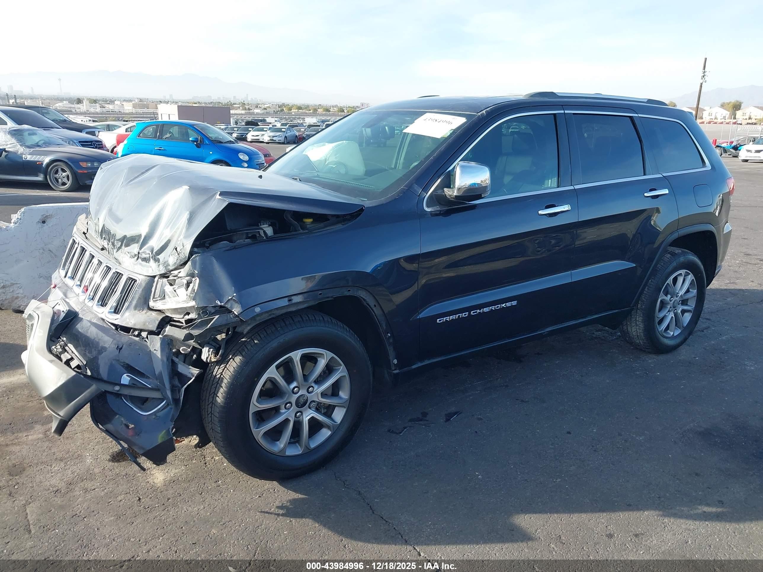 2014 Jeep Grand Cherokee Limited Black vin: 1C4RJFBG7EC238273