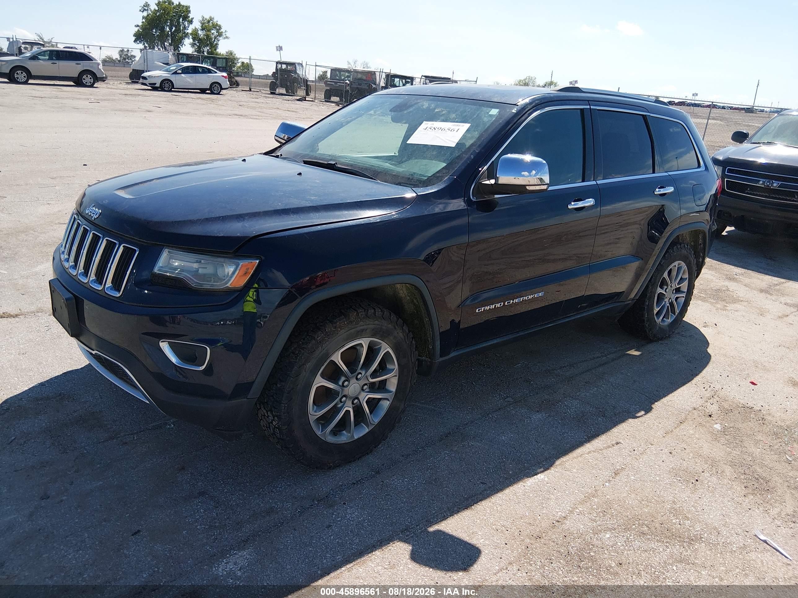 2014 Jeep Grand Cherokee Limited Синий vin: 1C4RJFBG7EC264193