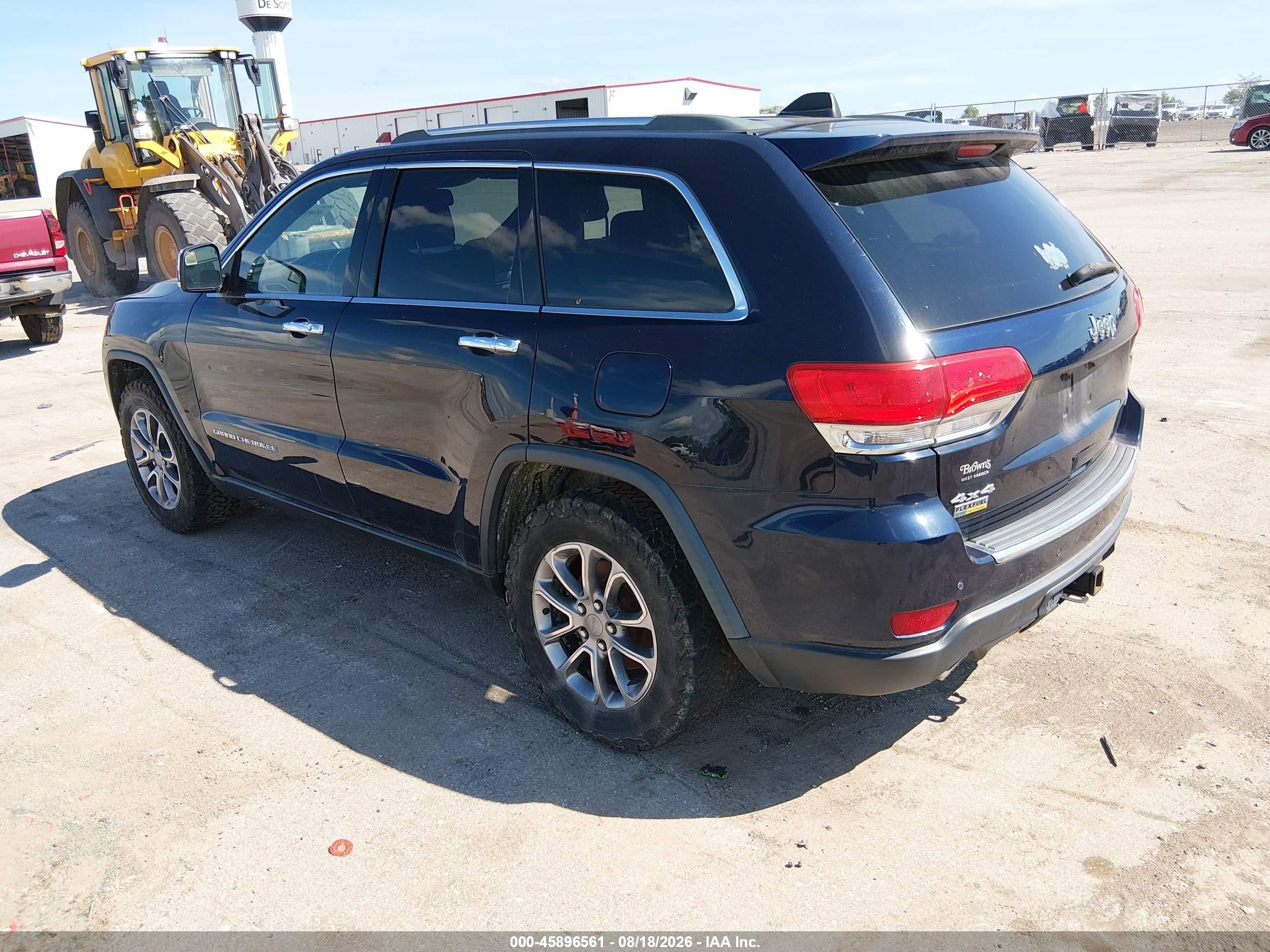 2014 Jeep Grand Cherokee Limited Синий vin: 1C4RJFBG7EC264193