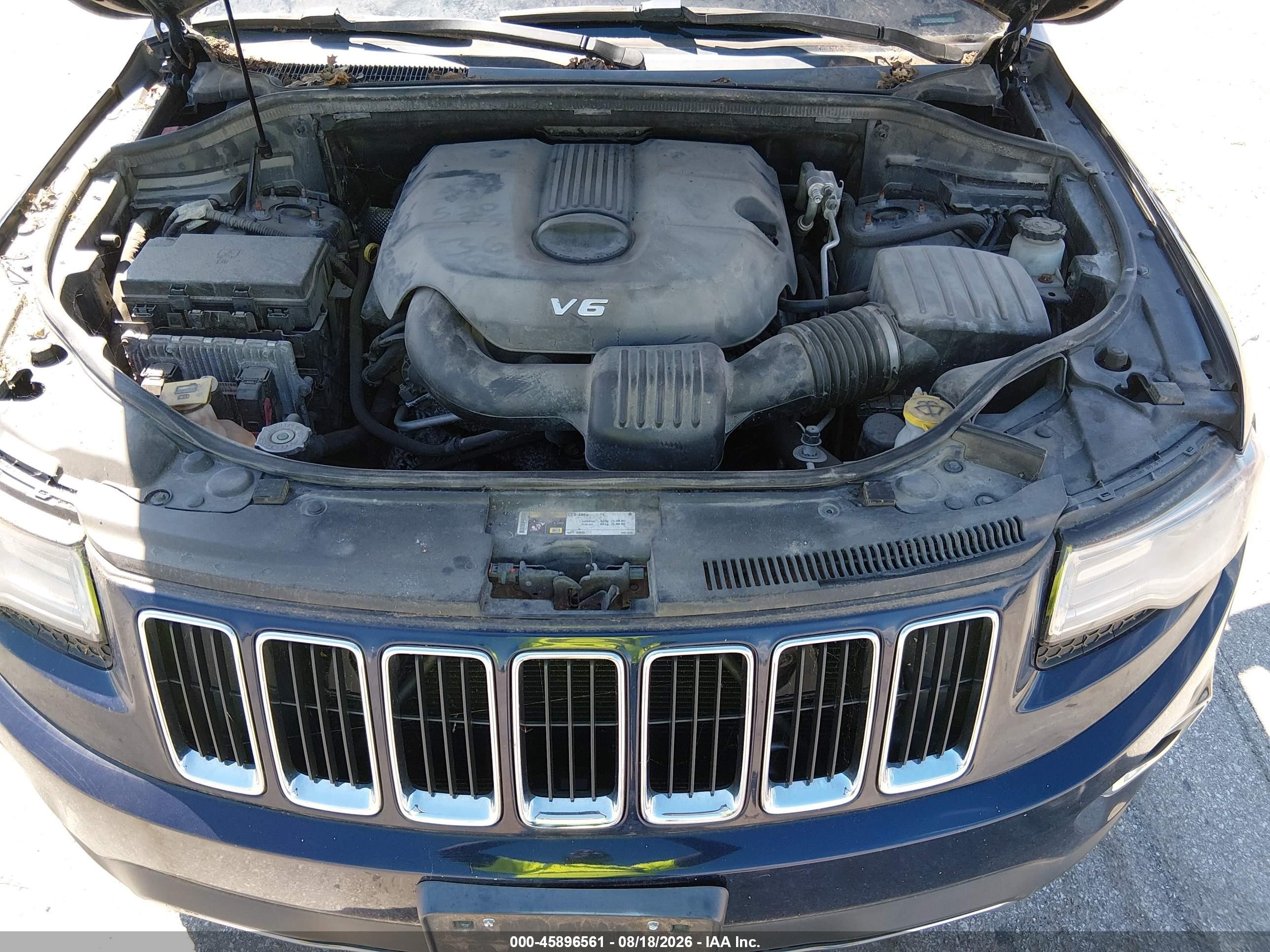 2014 Jeep Grand Cherokee Limited Синий vin: 1C4RJFBG7EC264193