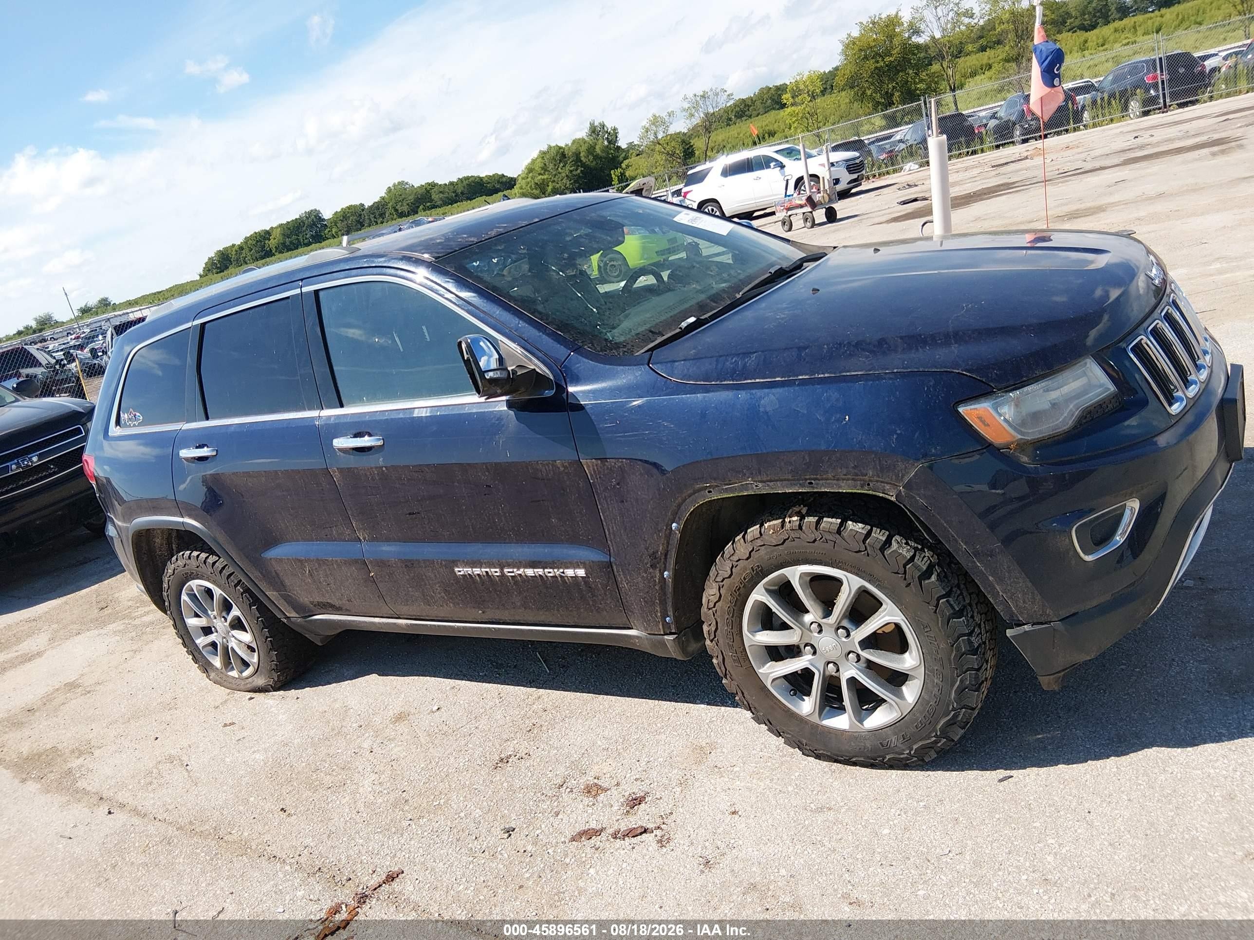 2014 Jeep Grand Cherokee Limited Синий vin: 1C4RJFBG7EC264193