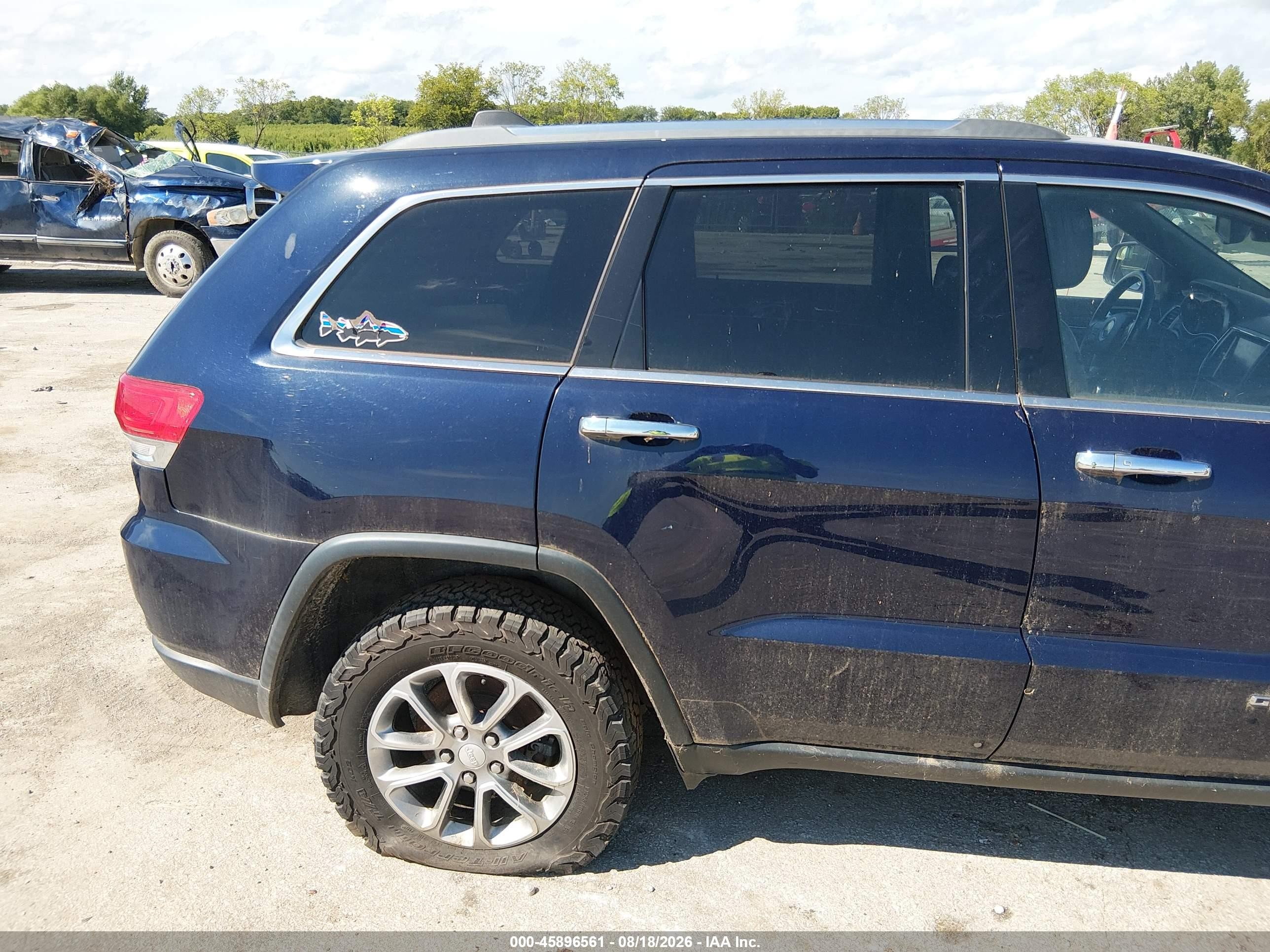 2014 Jeep Grand Cherokee Limited Синий vin: 1C4RJFBG7EC264193