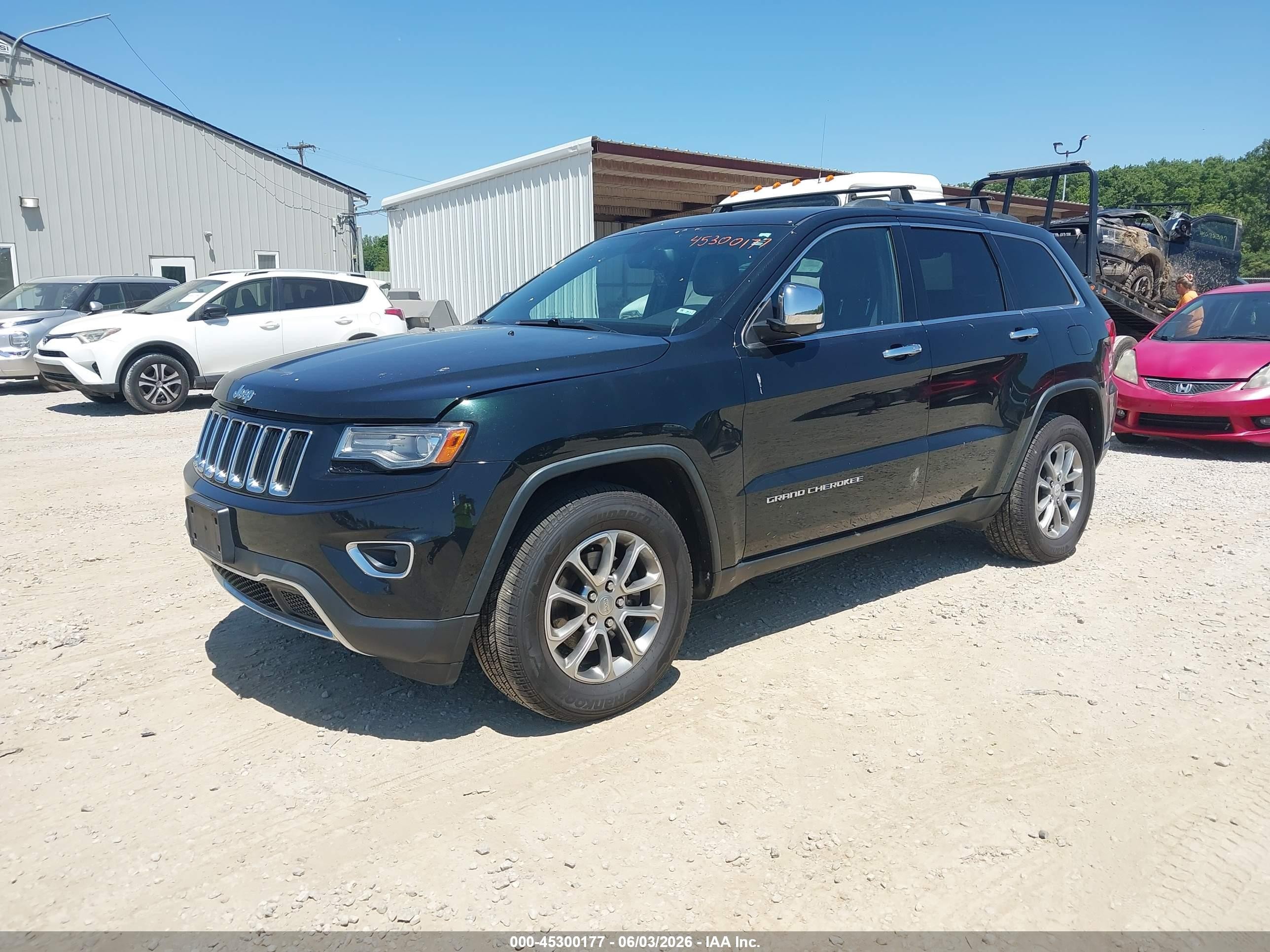 2014 Jeep Grand Cherokee Limited Black vin: 1C4RJFBG7EC288073