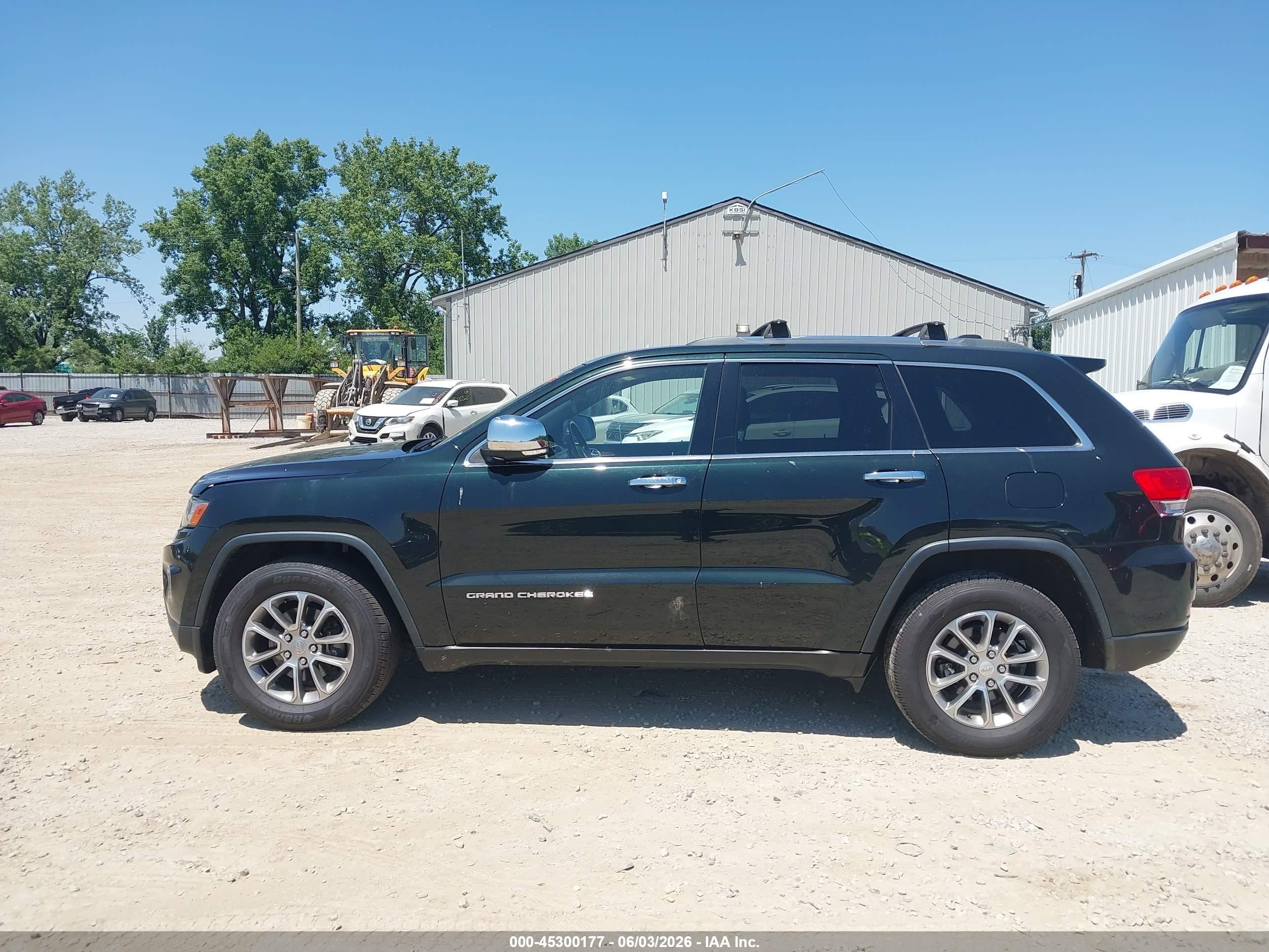 2014 Jeep Grand Cherokee Limited Black vin: 1C4RJFBG7EC288073
