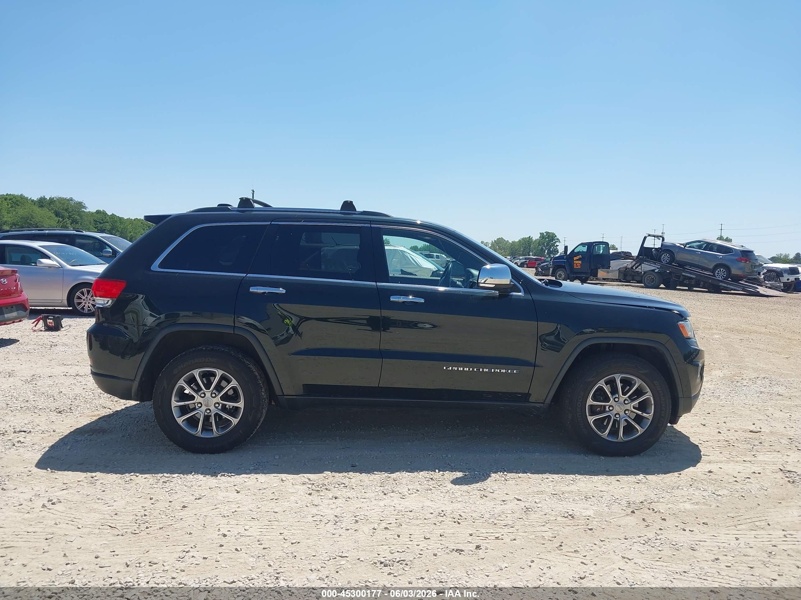 2014 Jeep Grand Cherokee Limited Black vin: 1C4RJFBG7EC288073