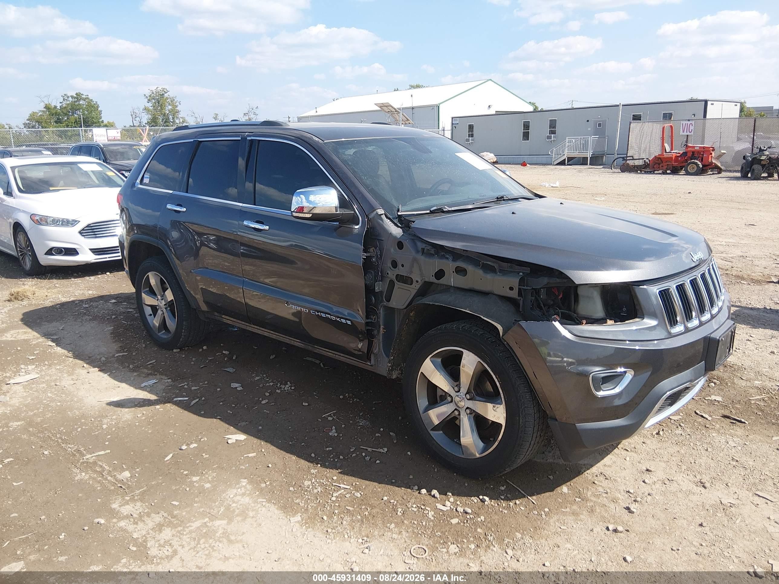 2014 Jeep Grand Cherokee Limited Gray vin: 1C4RJFBG7EC337384
