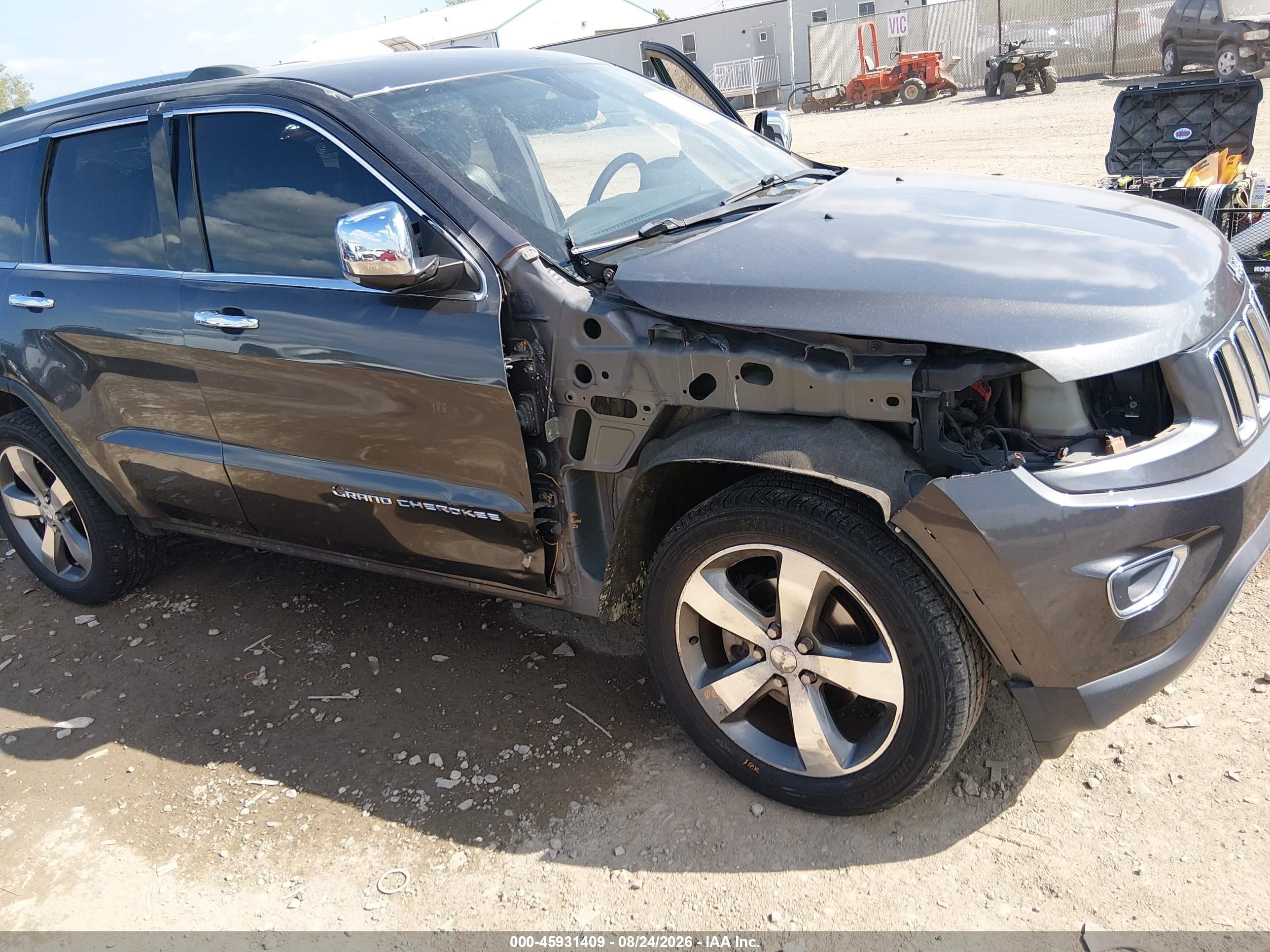 2014 Jeep Grand Cherokee Limited Gray vin: 1C4RJFBG7EC337384