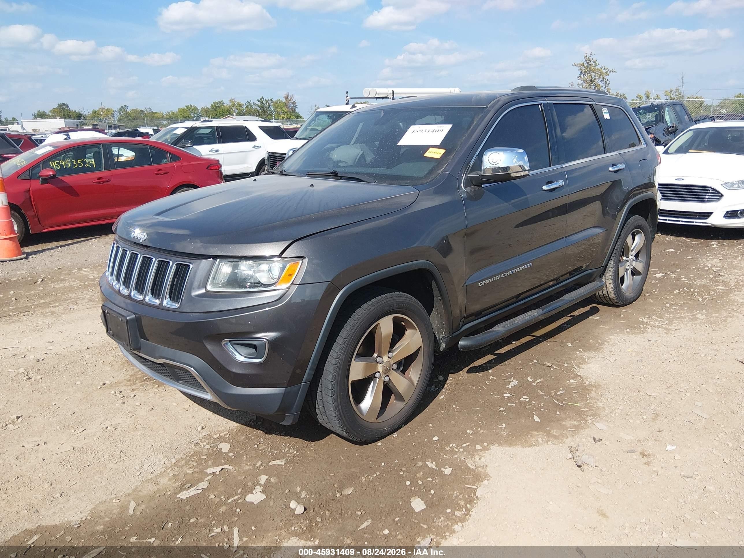 2014 Jeep Grand Cherokee Limited Gray vin: 1C4RJFBG7EC337384