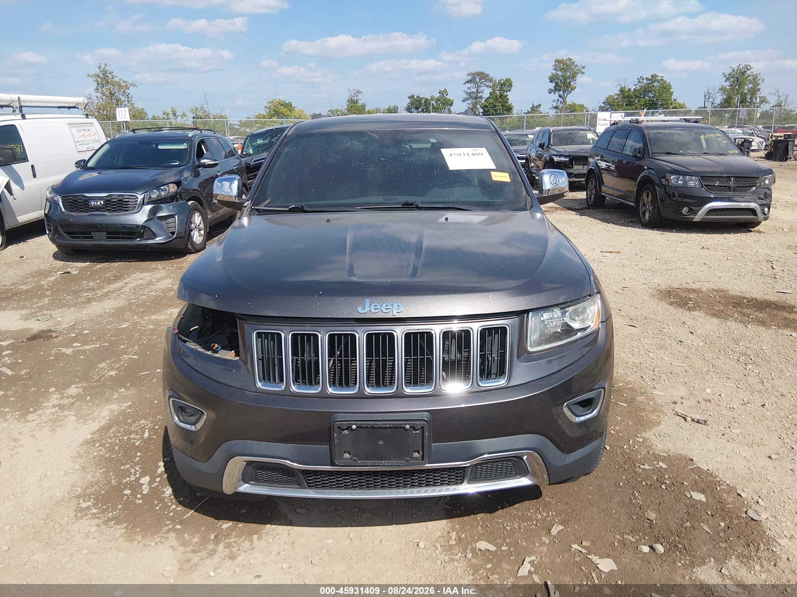 2014 Jeep Grand Cherokee Limited Gray vin: 1C4RJFBG7EC337384