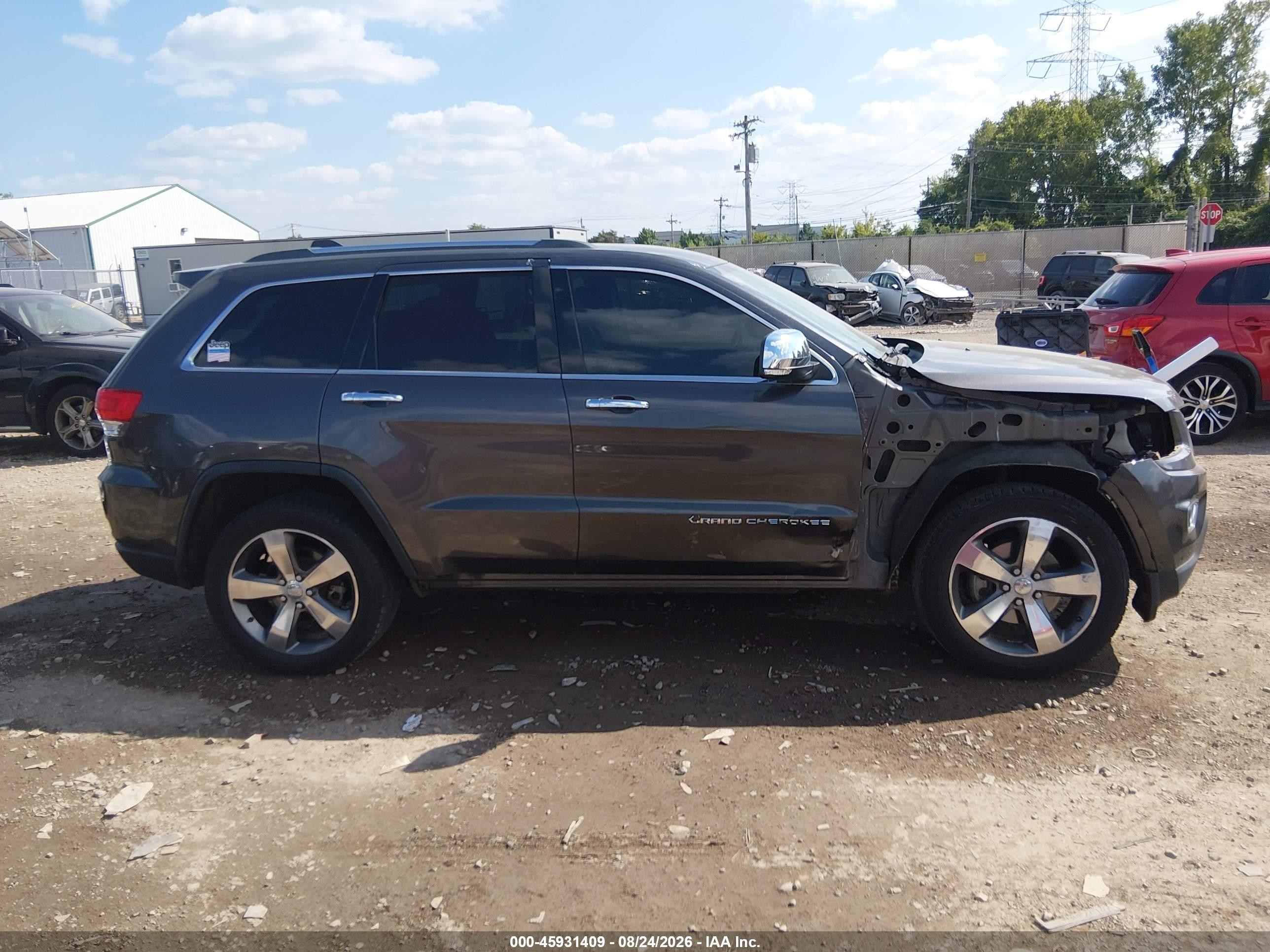 2014 Jeep Grand Cherokee Limited Gray vin: 1C4RJFBG7EC337384