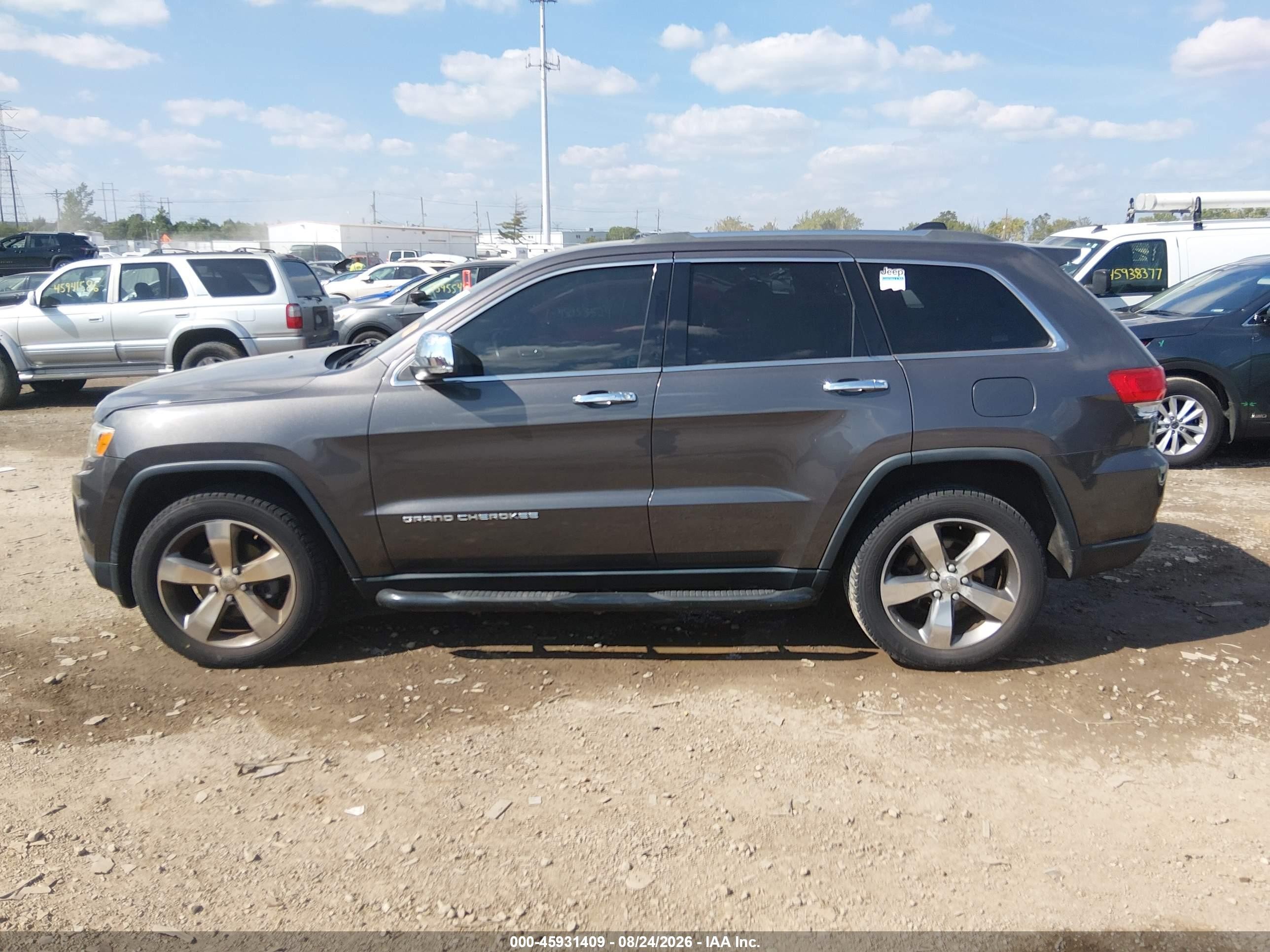 2014 Jeep Grand Cherokee Limited Gray vin: 1C4RJFBG7EC337384