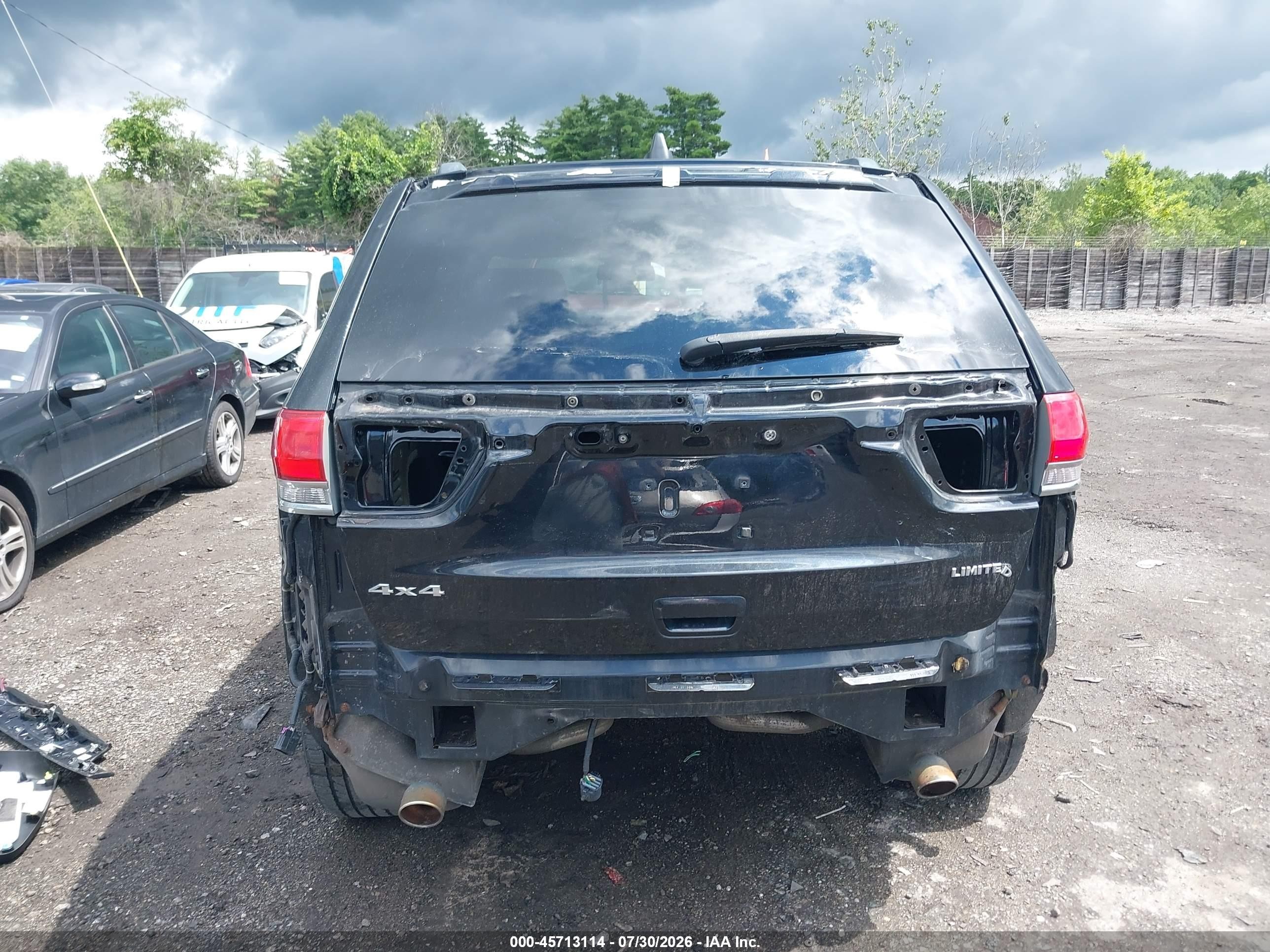 2014 Jeep Grand Cherokee Limited Black vin: 1C4RJFBG7EC347235
