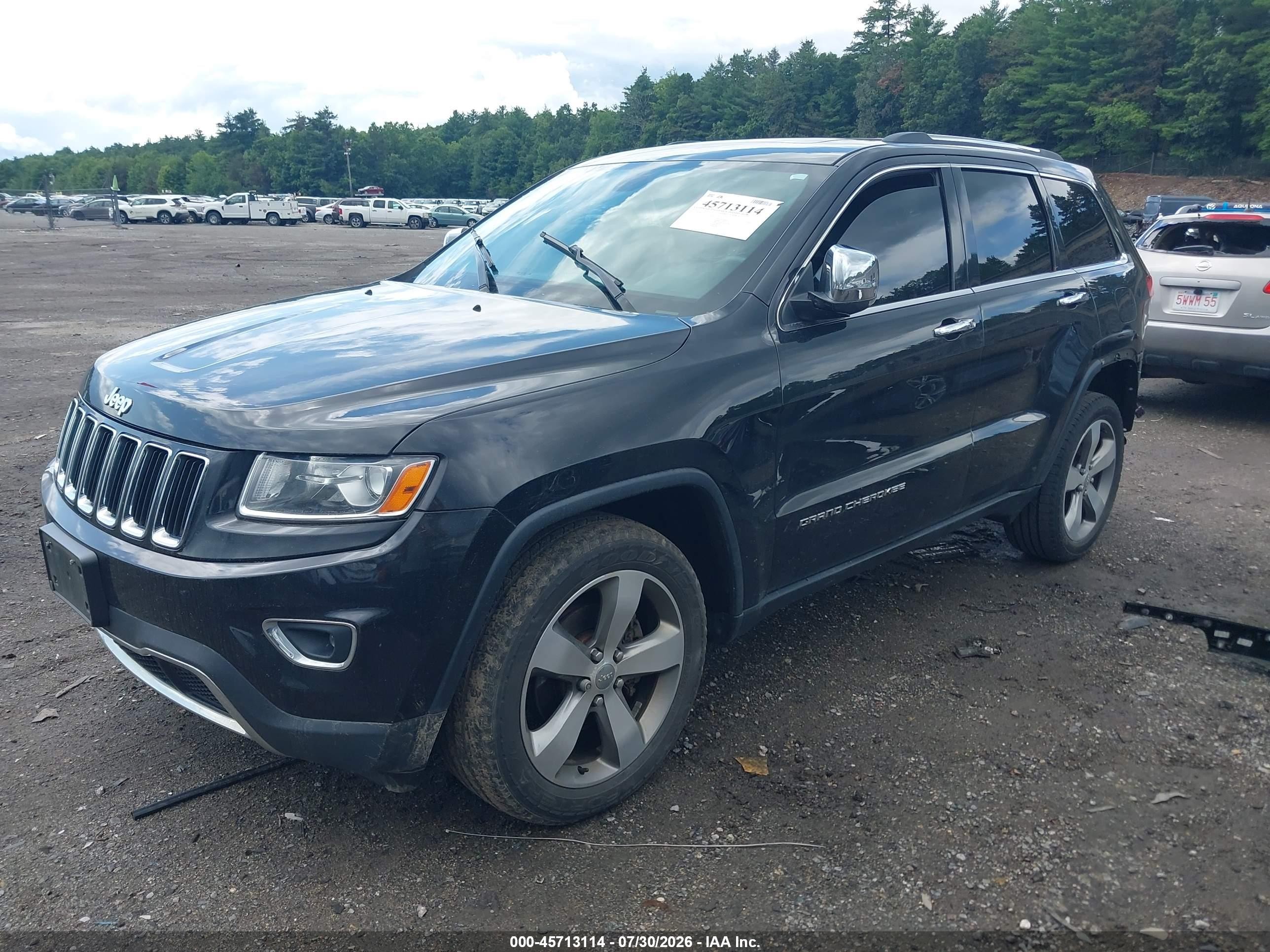 2014 Jeep Grand Cherokee Limited Black vin: 1C4RJFBG7EC347235
