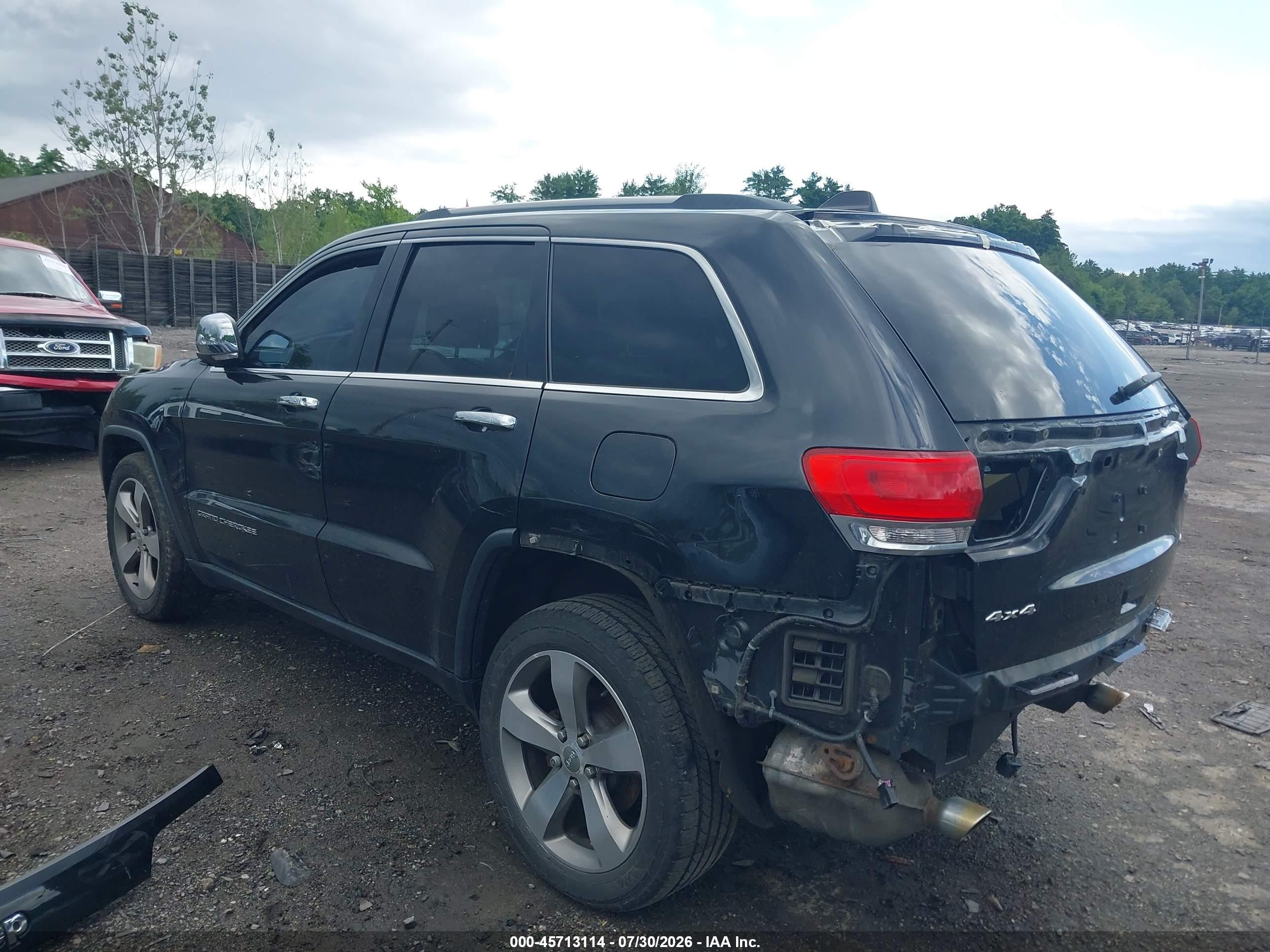 2014 Jeep Grand Cherokee Limited Black vin: 1C4RJFBG7EC347235