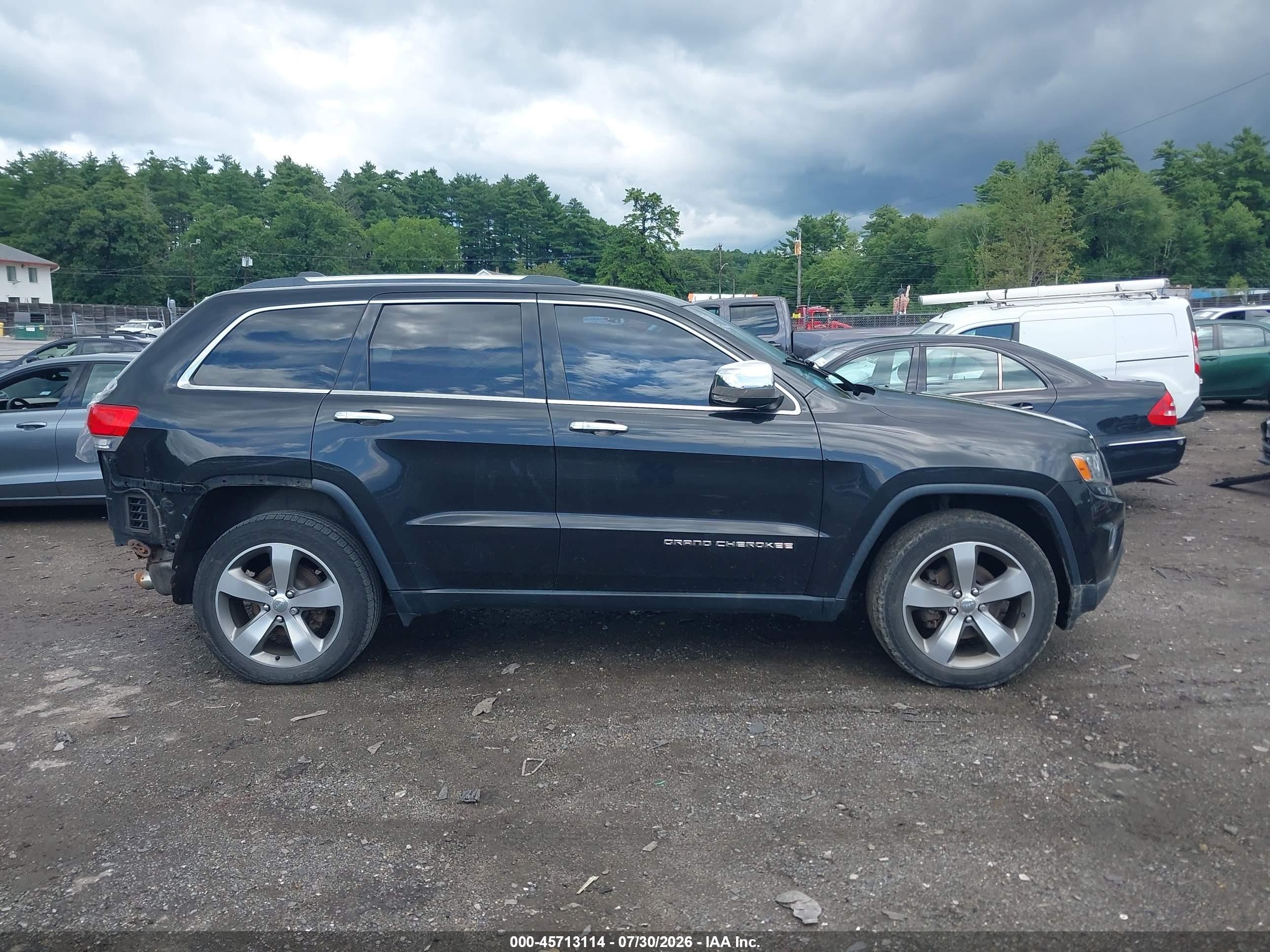2014 Jeep Grand Cherokee Limited Black vin: 1C4RJFBG7EC347235