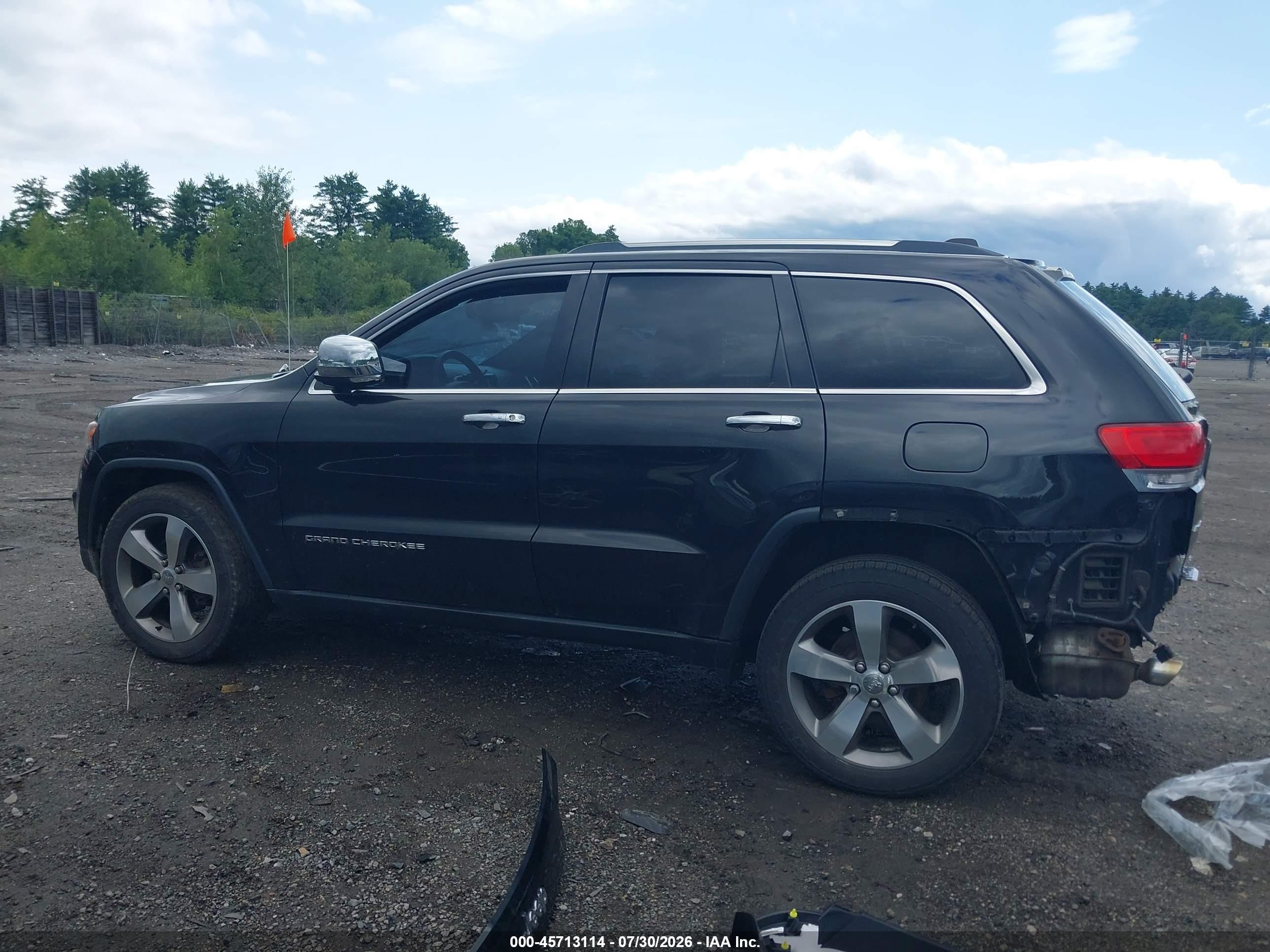 2014 Jeep Grand Cherokee Limited Black vin: 1C4RJFBG7EC347235