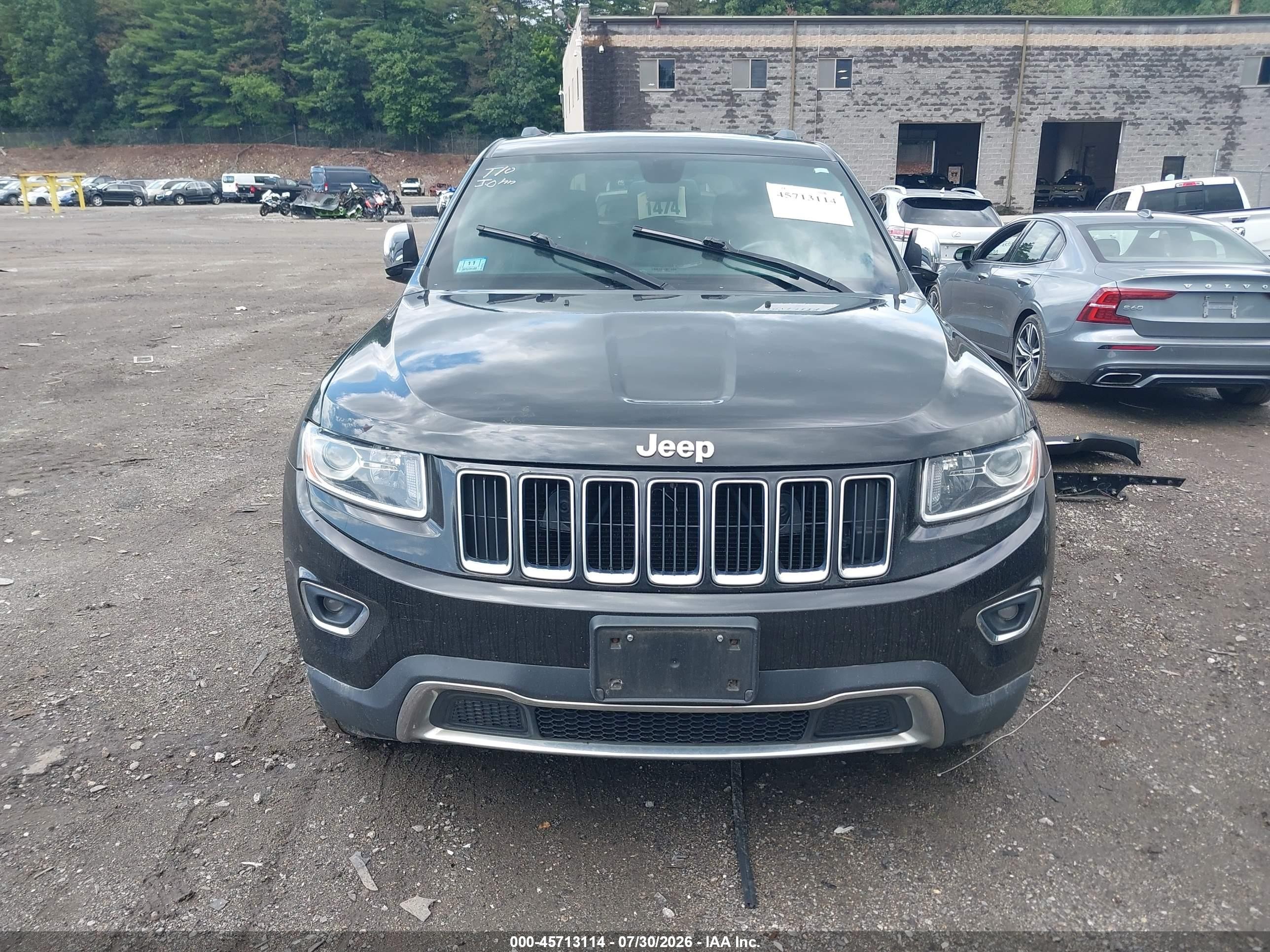 2014 Jeep Grand Cherokee Limited Black vin: 1C4RJFBG7EC347235