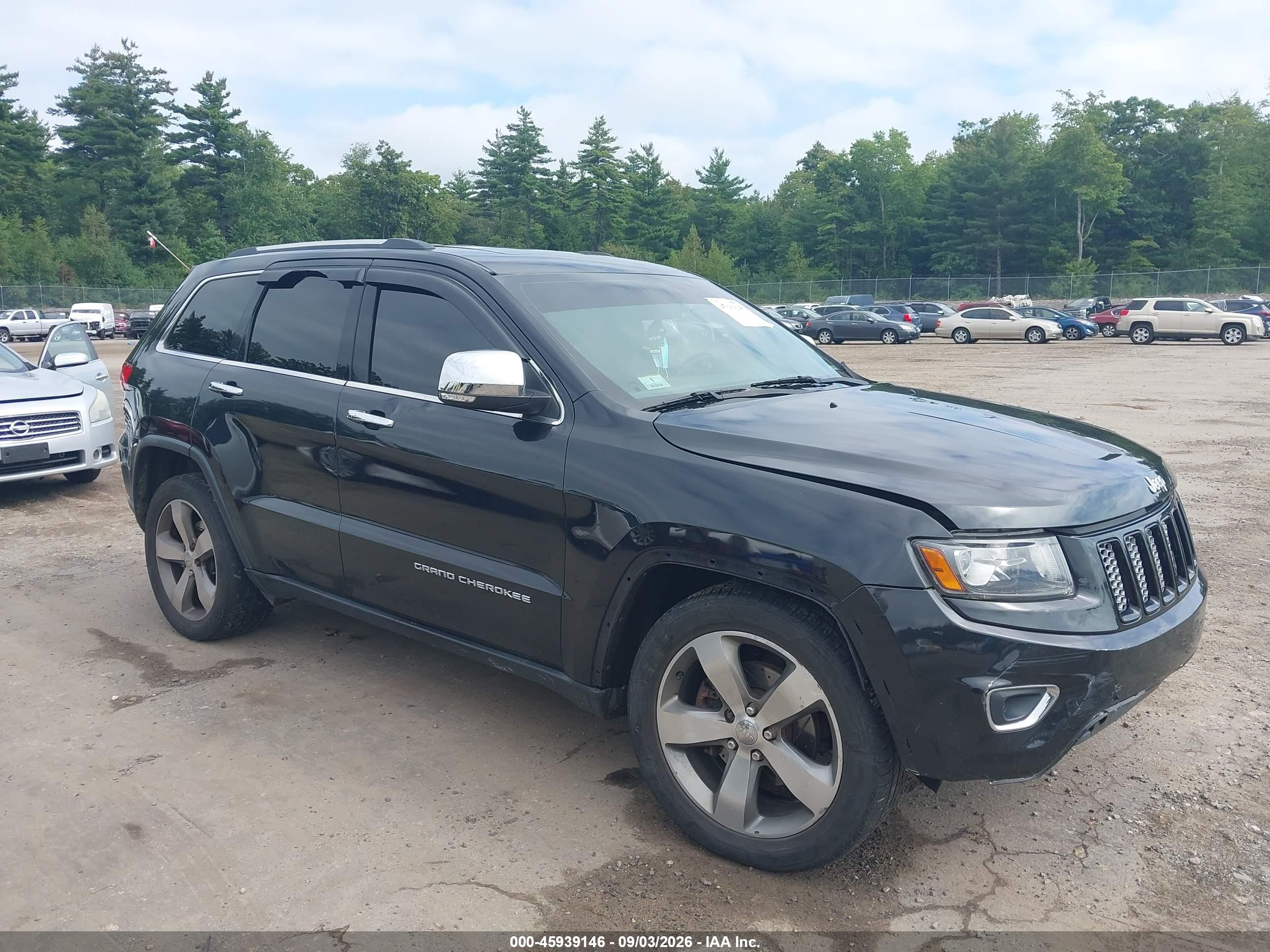2014 Jeep Grand Cherokee Limited Black vin: 1C4RJFBG7EC349776