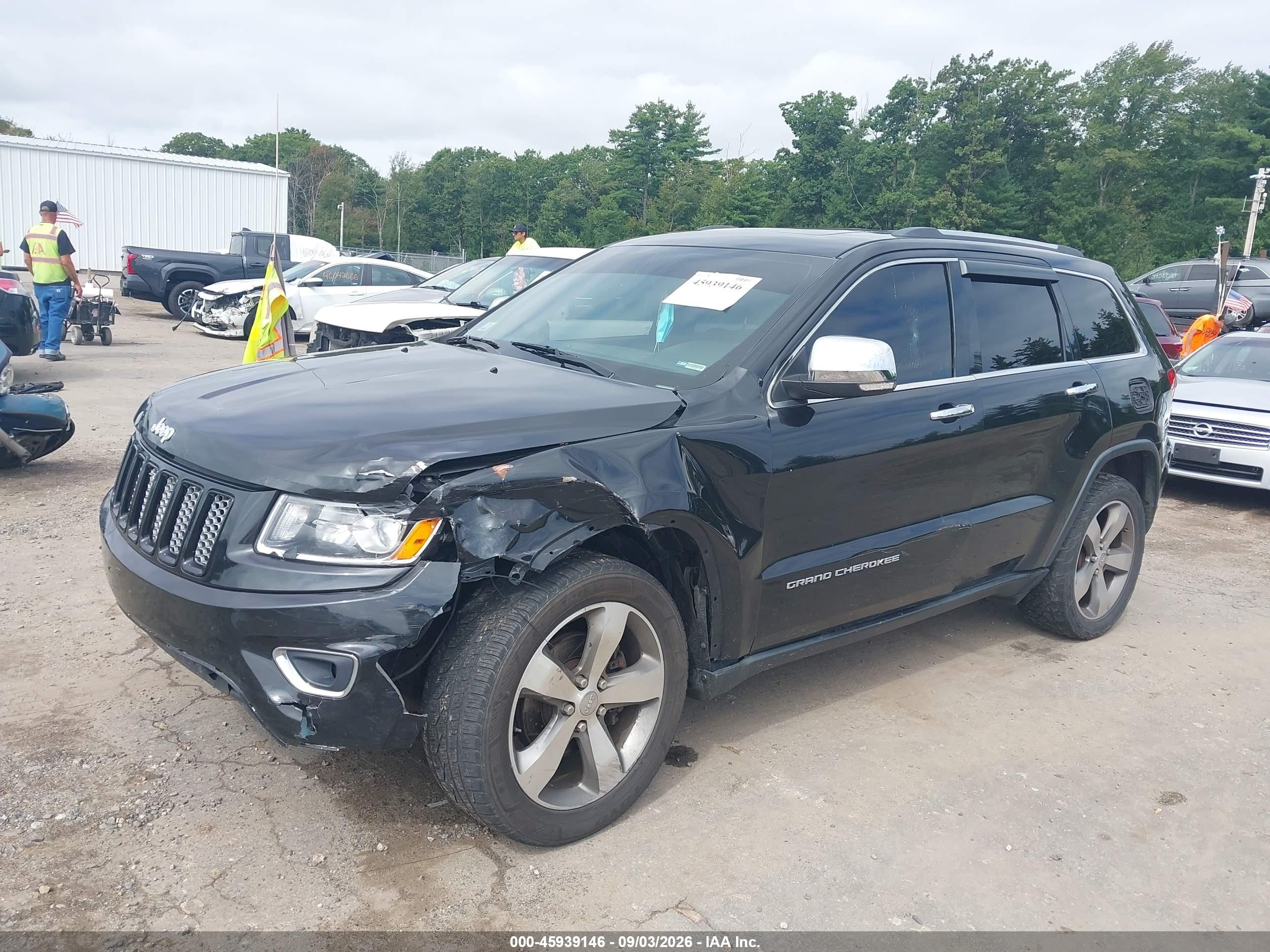 2014 Jeep Grand Cherokee Limited Черный vin: 1C4RJFBG7EC349776