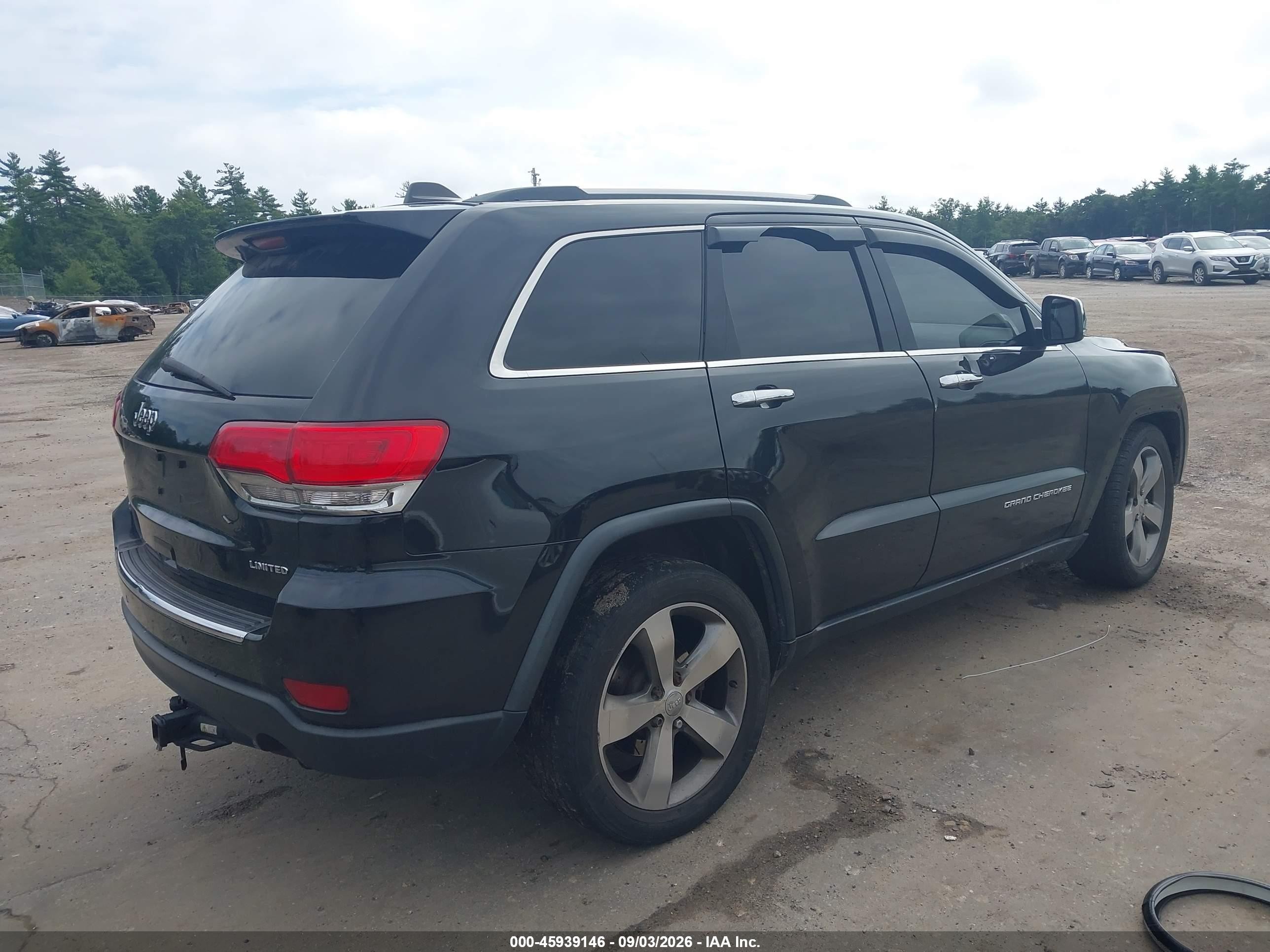 2014 Jeep Grand Cherokee Limited Черный vin: 1C4RJFBG7EC349776