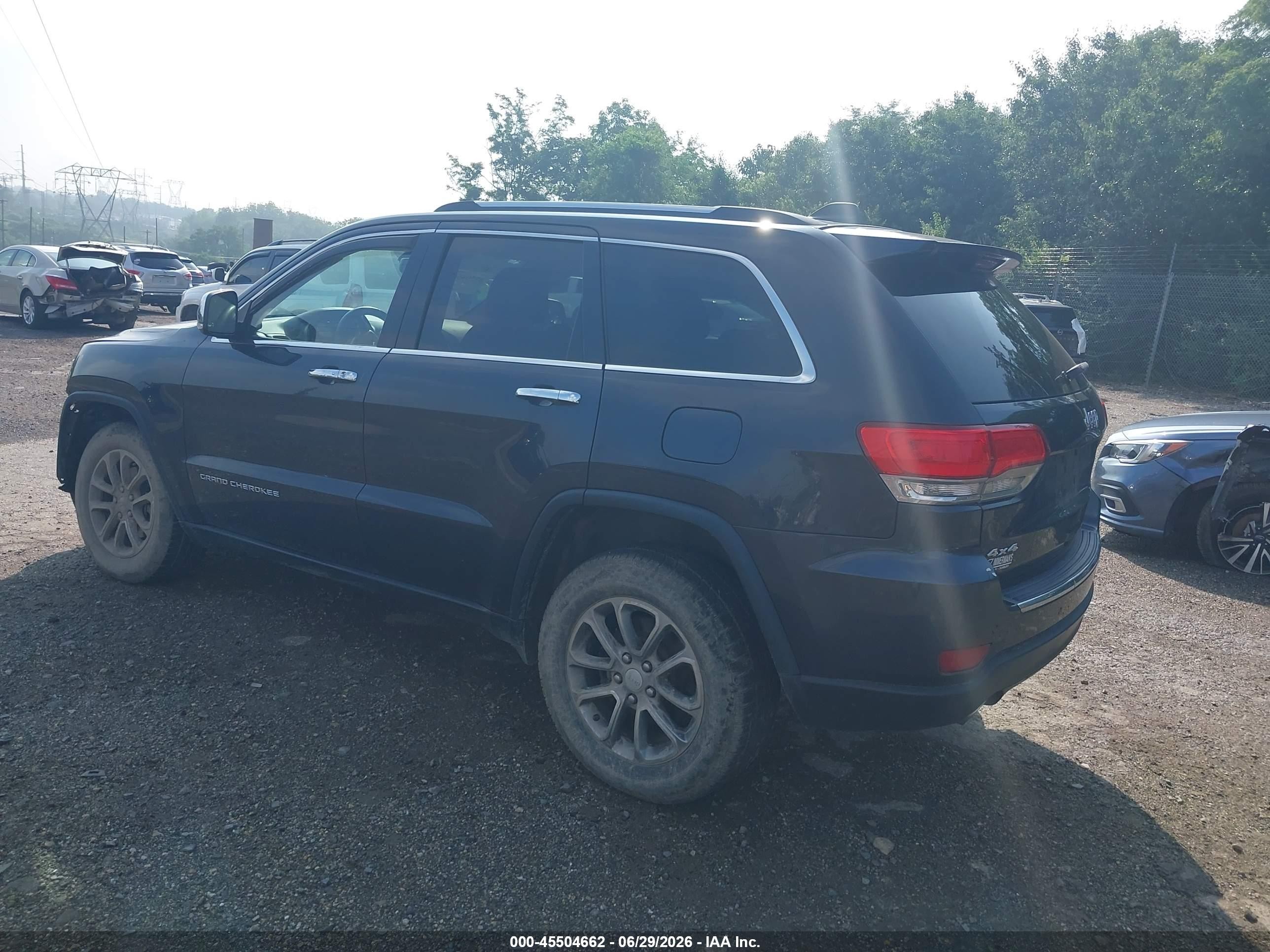 2014 Jeep Grand Cherokee Limited Черный vin: 1C4RJFBG7EC378730