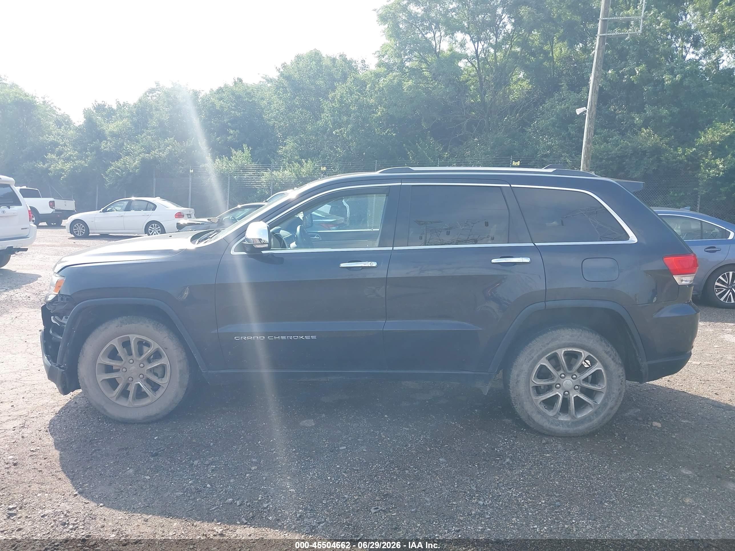 2014 Jeep Grand Cherokee Limited Черный vin: 1C4RJFBG7EC378730