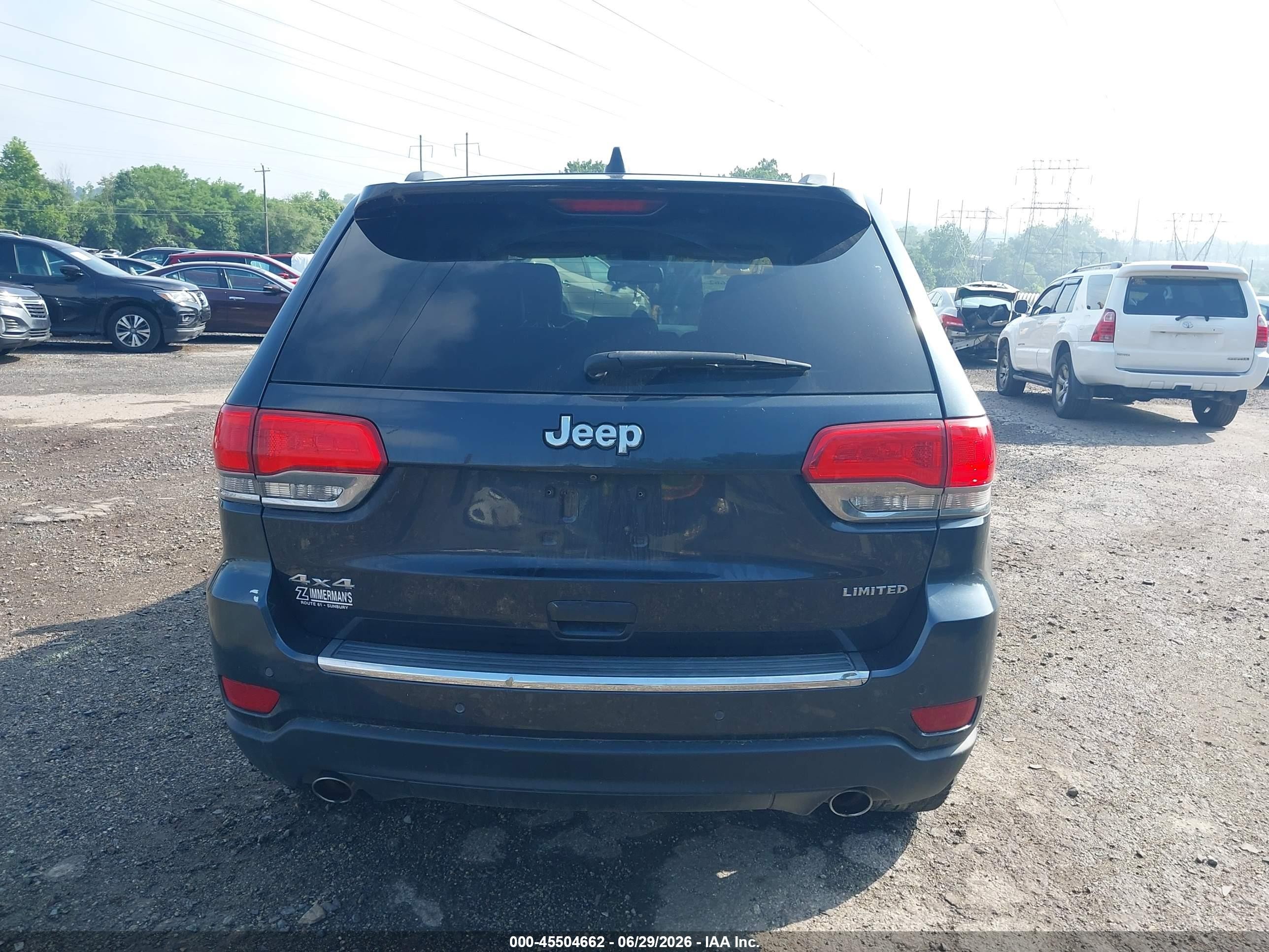 2014 Jeep Grand Cherokee Limited Черный vin: 1C4RJFBG7EC378730