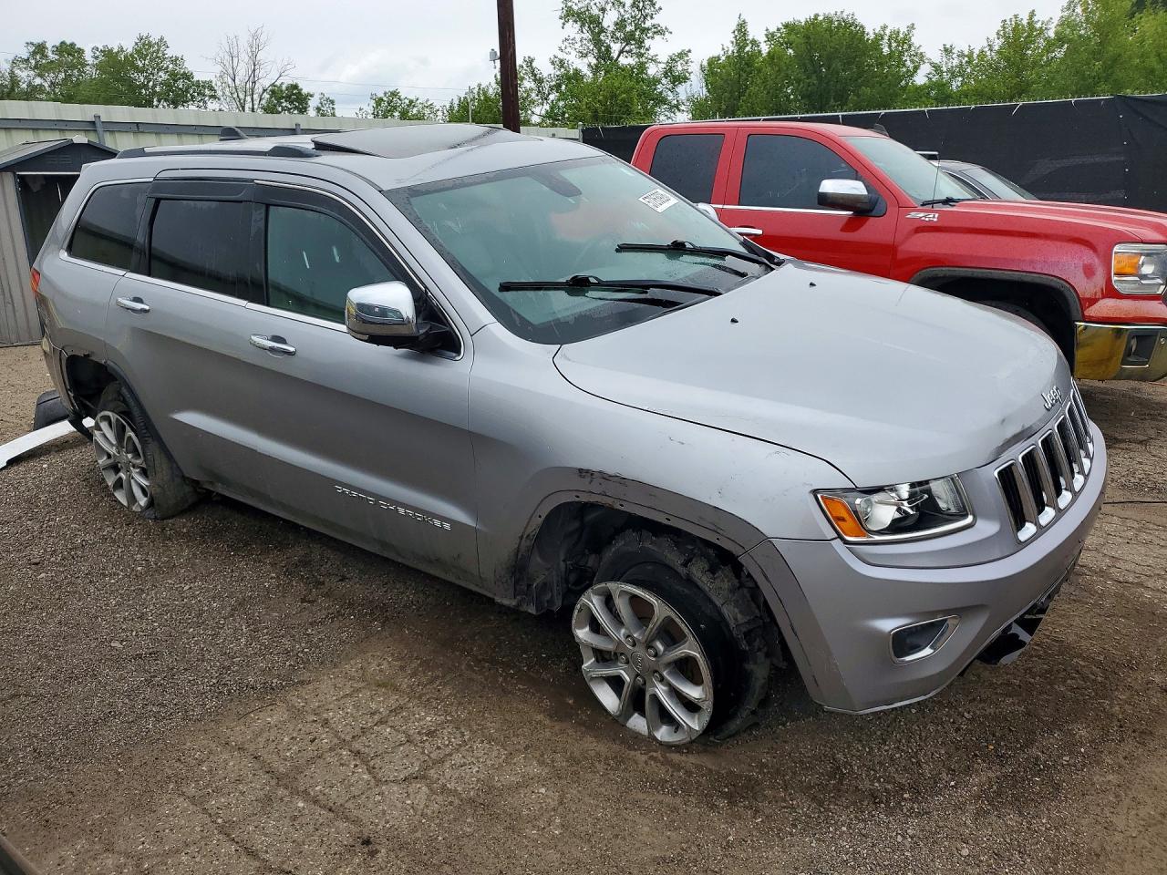 2014 Jeep Grand Cherokee Limited Silver vin: 1C4RJFBG7EC385631