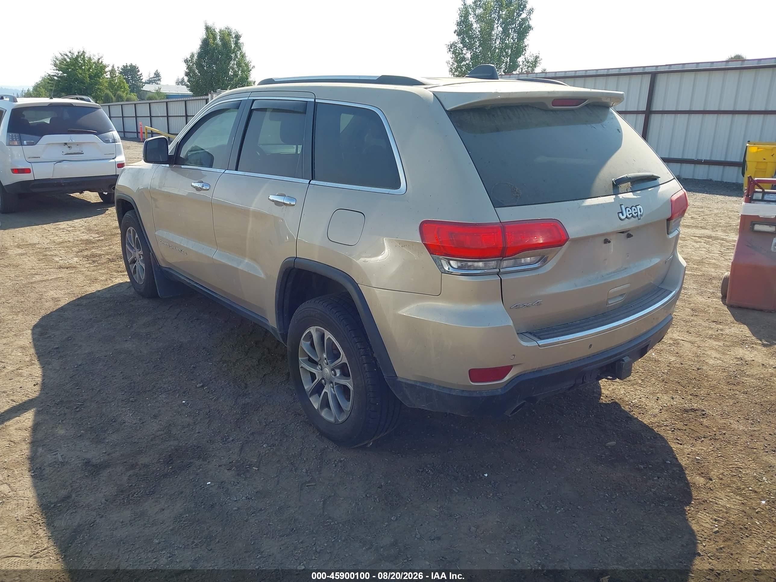 2014 Jeep Grand Cherokee Limited Gold vin: 1C4RJFBG7EC386410