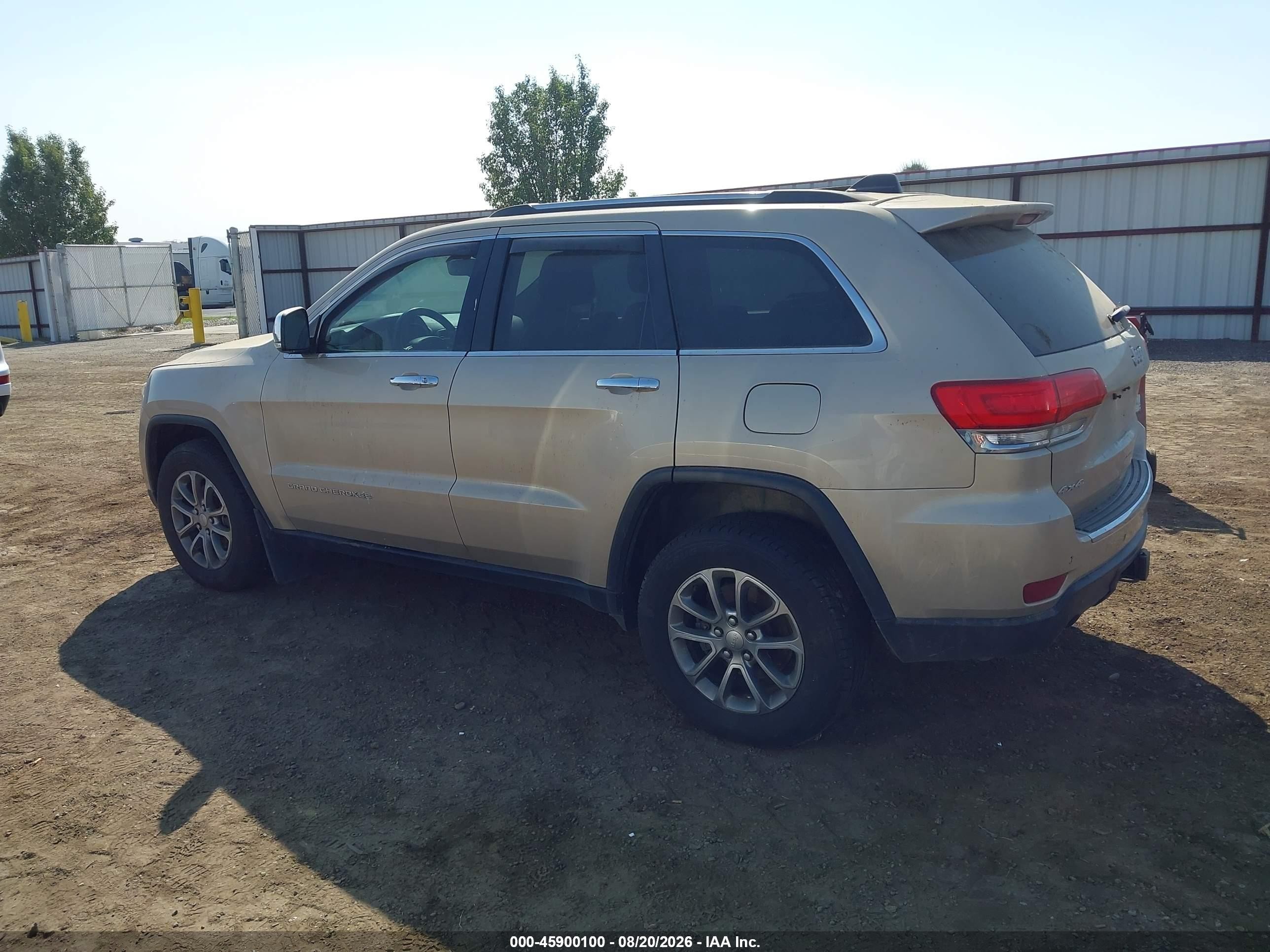 2014 Jeep Grand Cherokee Limited Gold vin: 1C4RJFBG7EC386410