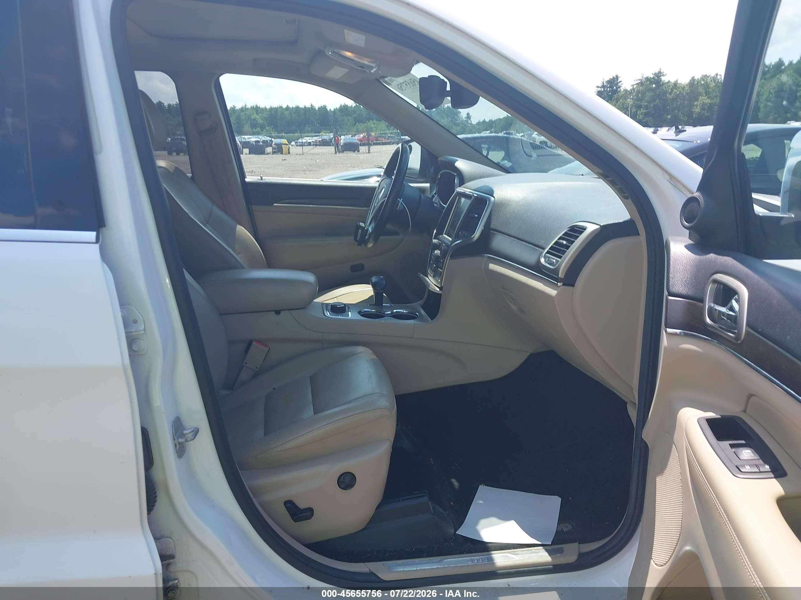 2014 Jeep Grand Cherokee Limited White vin: 1C4RJFBG7EC408230