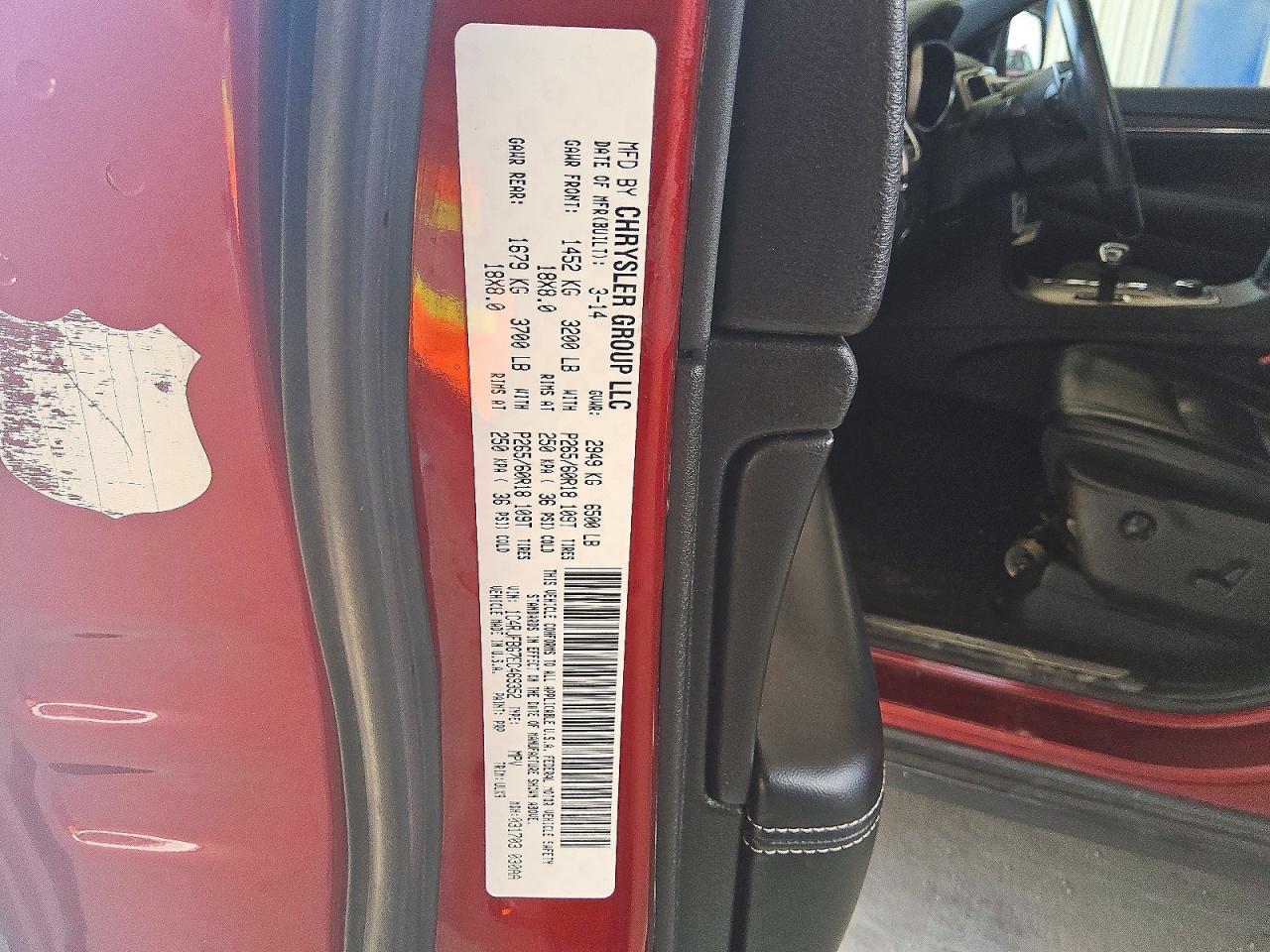 2014 Jeep Grand Cherokee Limited Red vin: 1C4RJFBG7EC469352