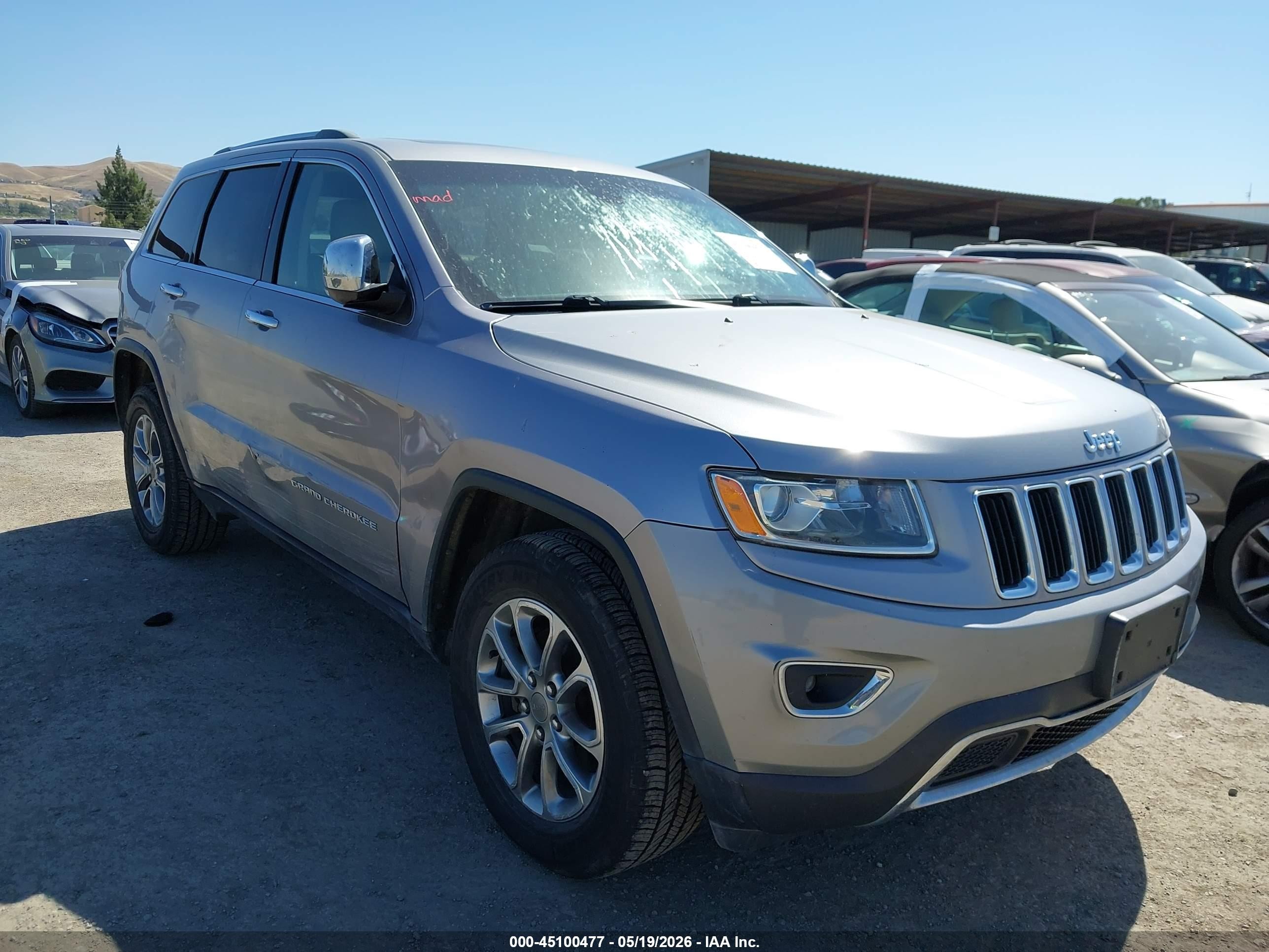 2014 Jeep Grand Cherokee Limited Gray vin: 1C4RJFBG7EC479900