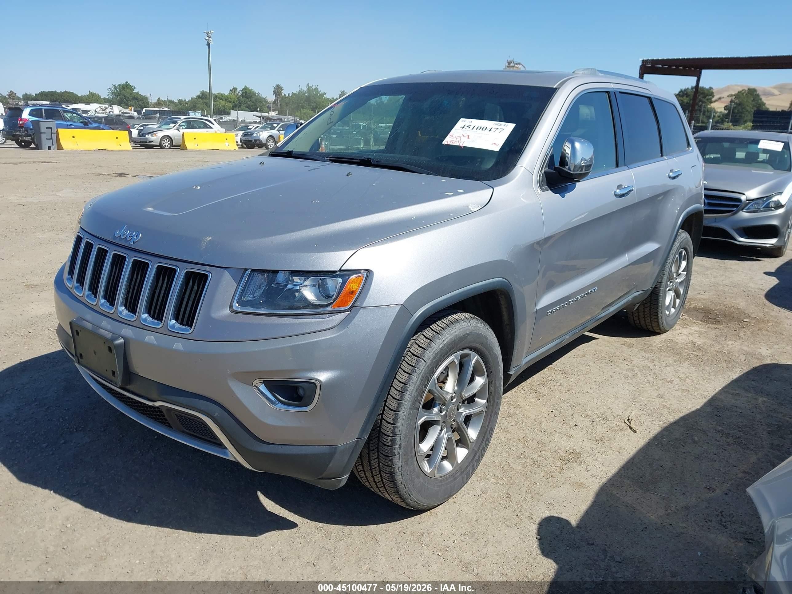 2014 Jeep Grand Cherokee Limited Gray vin: 1C4RJFBG7EC479900