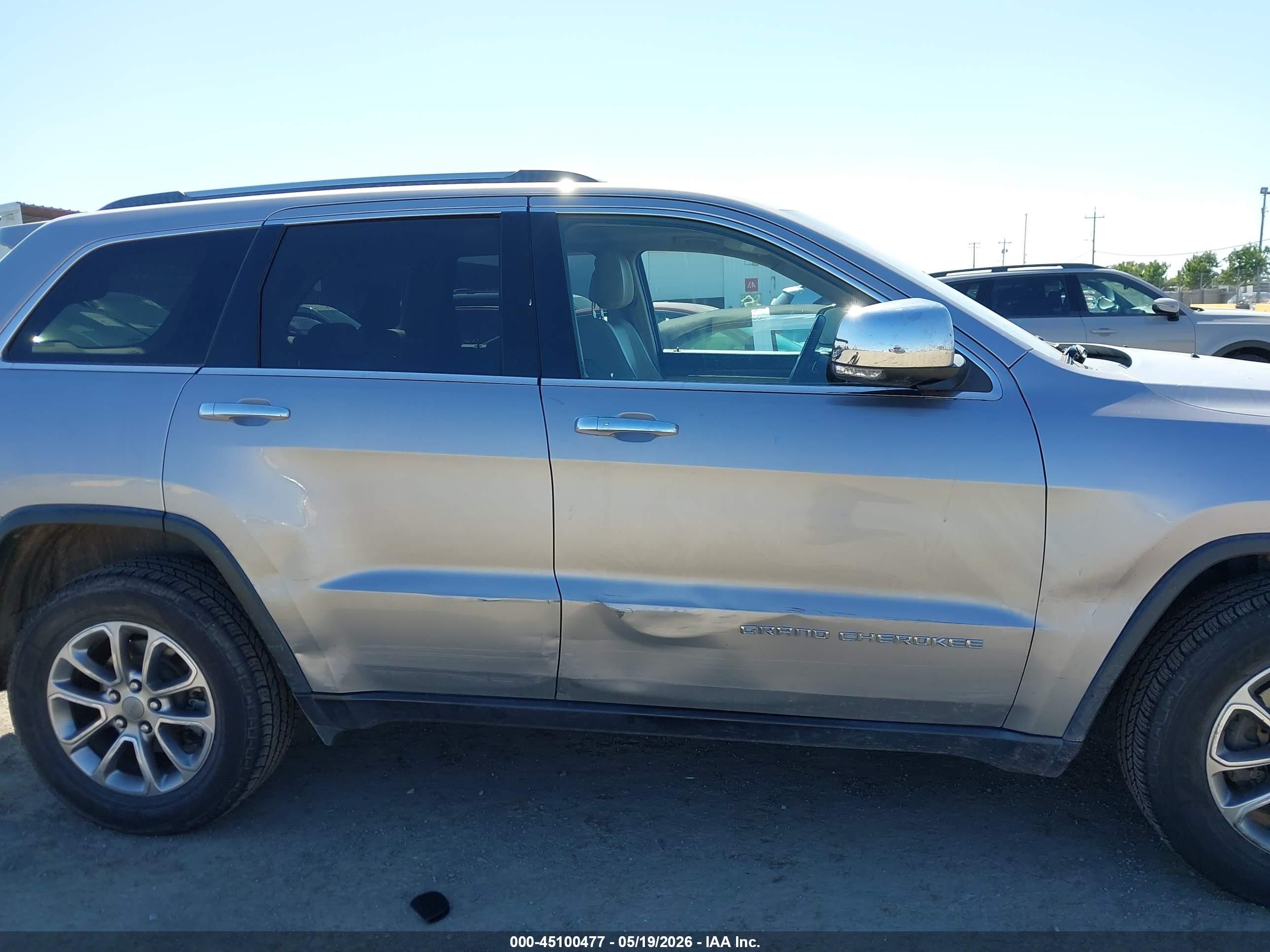 2014 Jeep Grand Cherokee Limited Gray vin: 1C4RJFBG7EC479900
