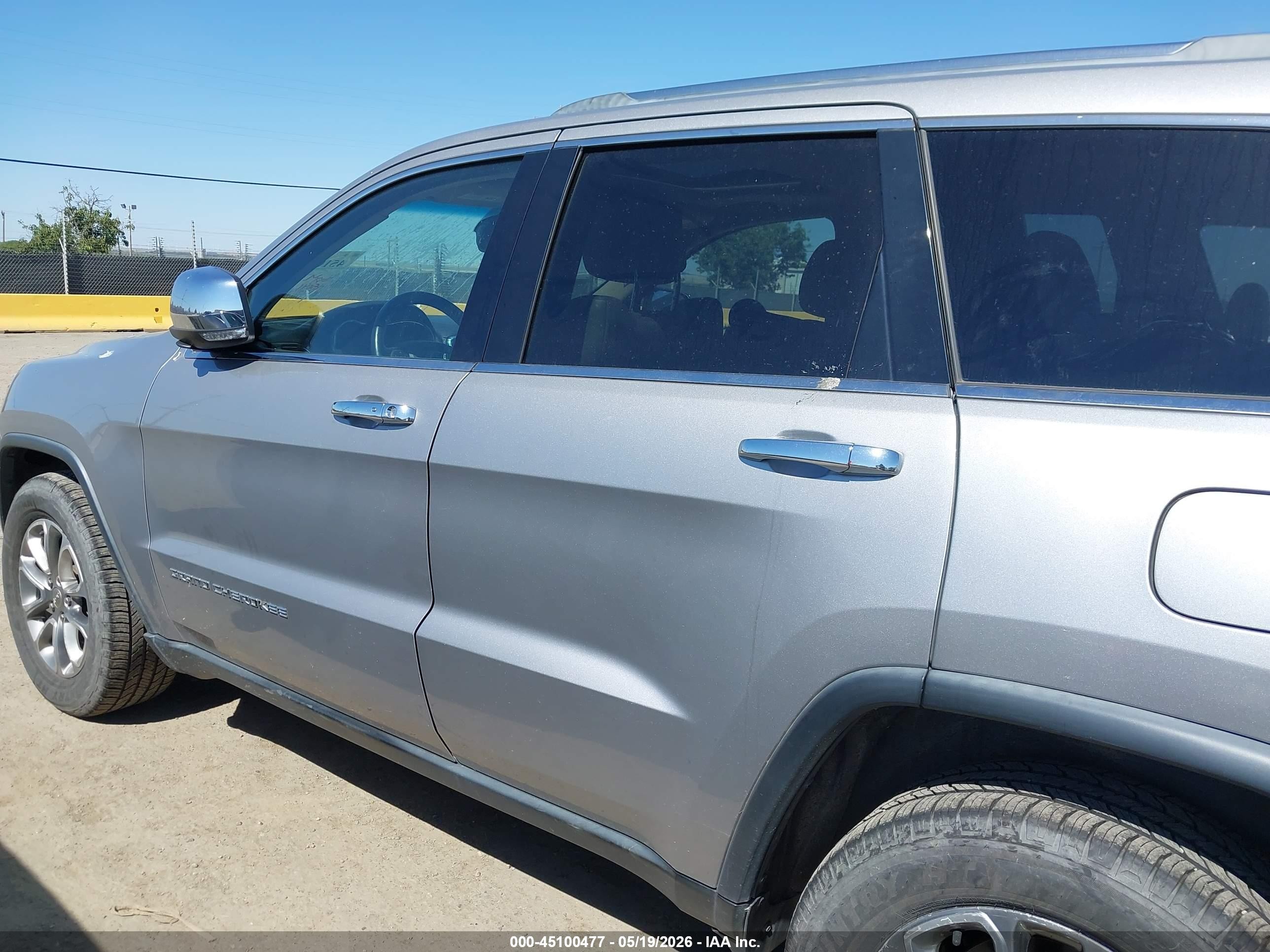 2014 Jeep Grand Cherokee Limited Gray vin: 1C4RJFBG7EC479900