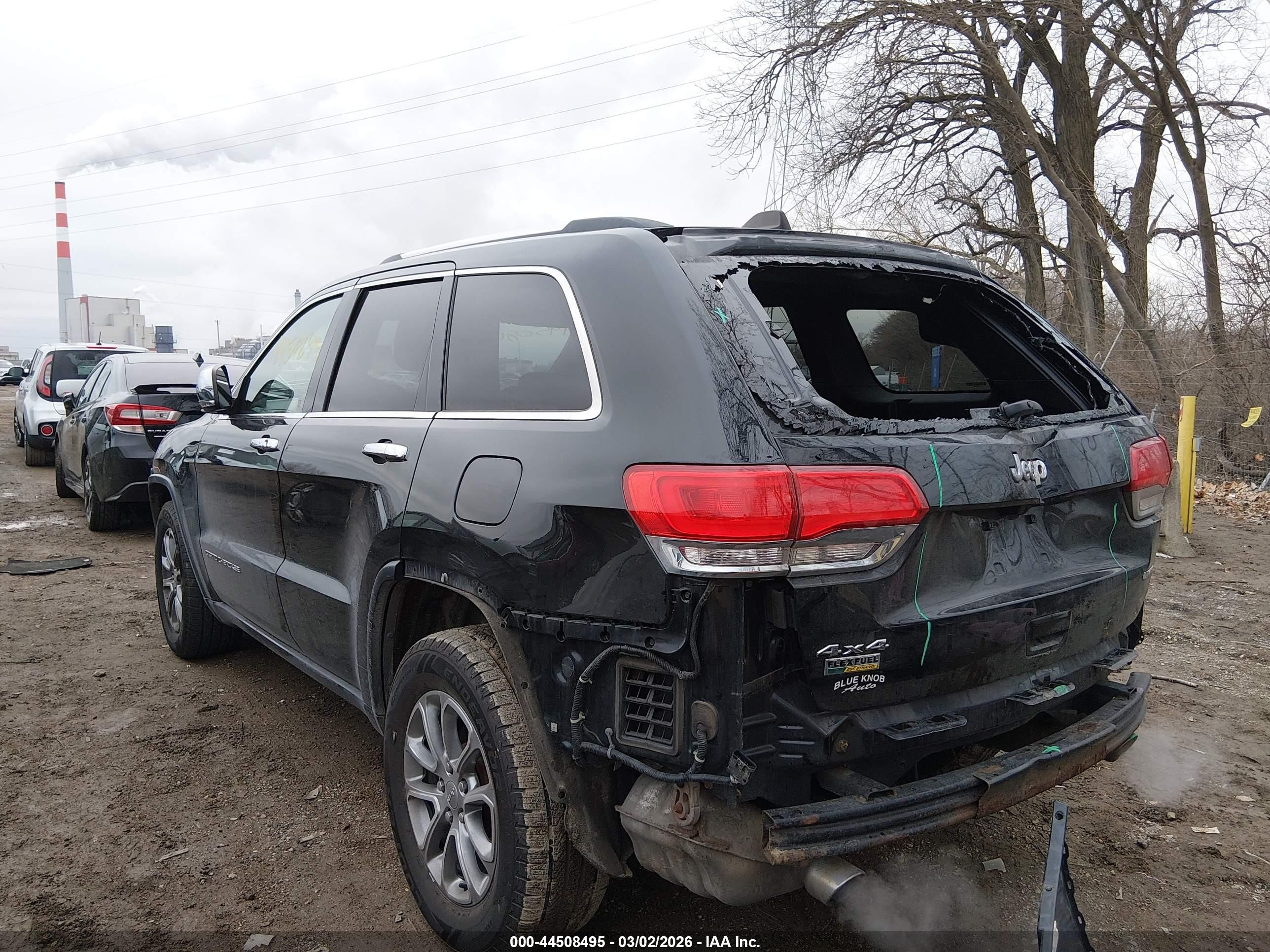2014 Jeep Grand Cherokee Limited Black vin: 1C4RJFBG7EC510448