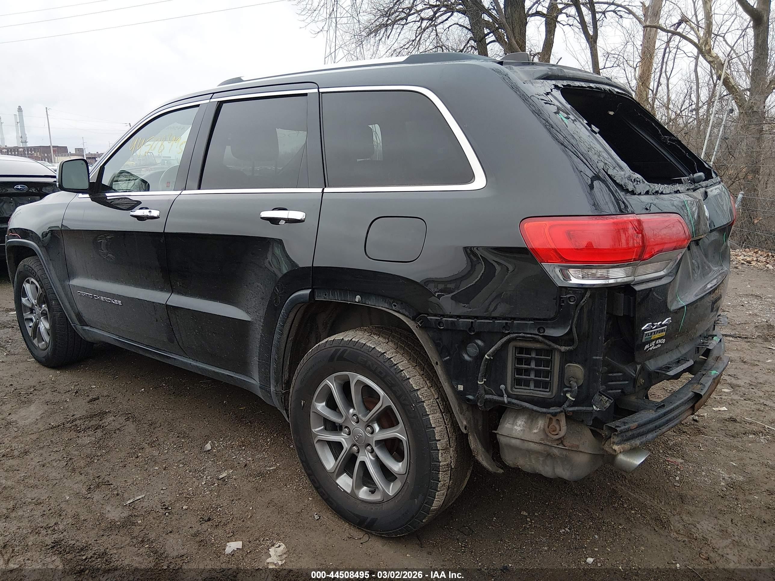 2014 Jeep Grand Cherokee Limited Black vin: 1C4RJFBG7EC510448