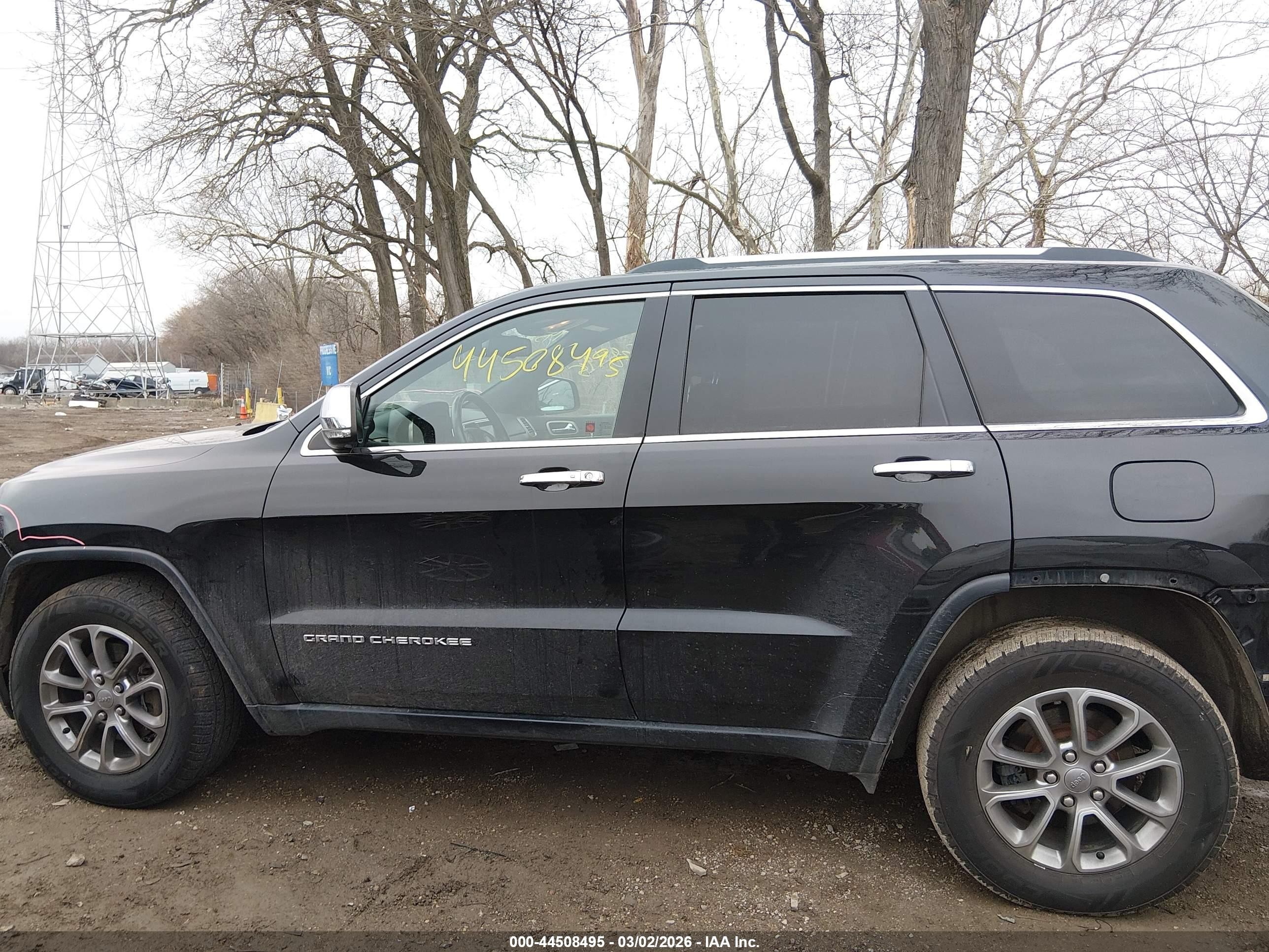 2014 Jeep Grand Cherokee Limited Black vin: 1C4RJFBG7EC510448