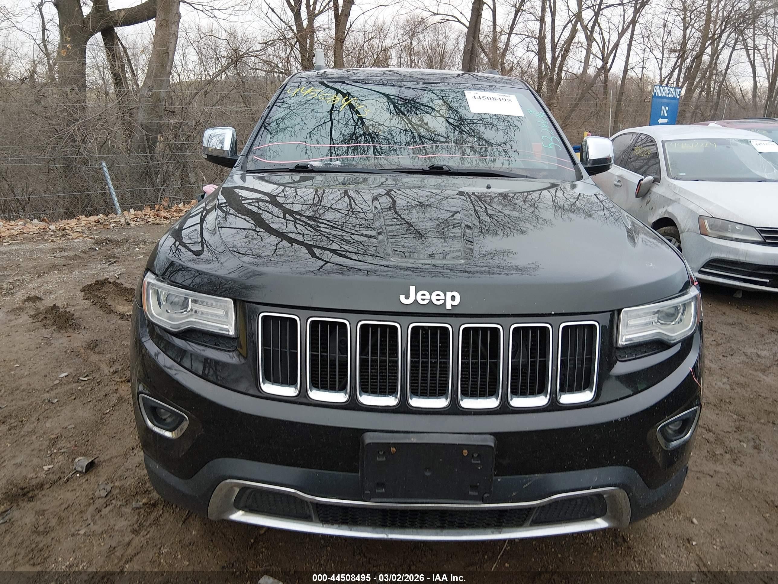 2014 Jeep Grand Cherokee Limited Black vin: 1C4RJFBG7EC510448