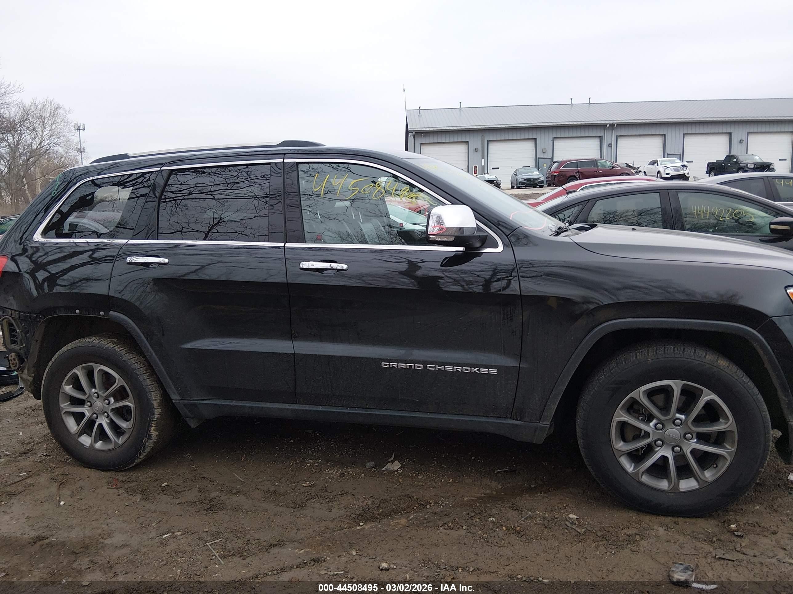 2014 Jeep Grand Cherokee Limited Black vin: 1C4RJFBG7EC510448