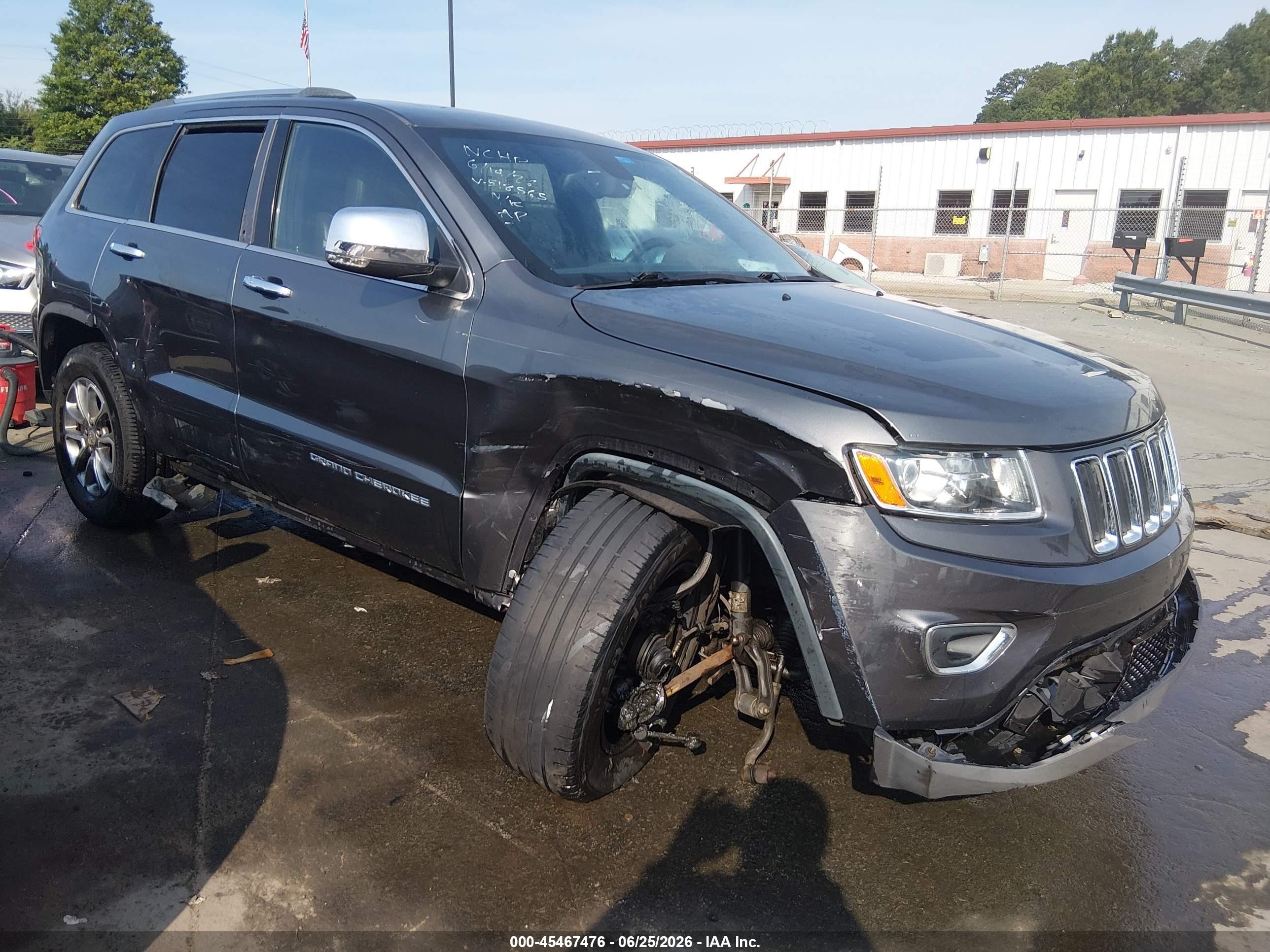 2014 Jeep Grand Cherokee Limited Gray vin: 1C4RJFBG7EC518565