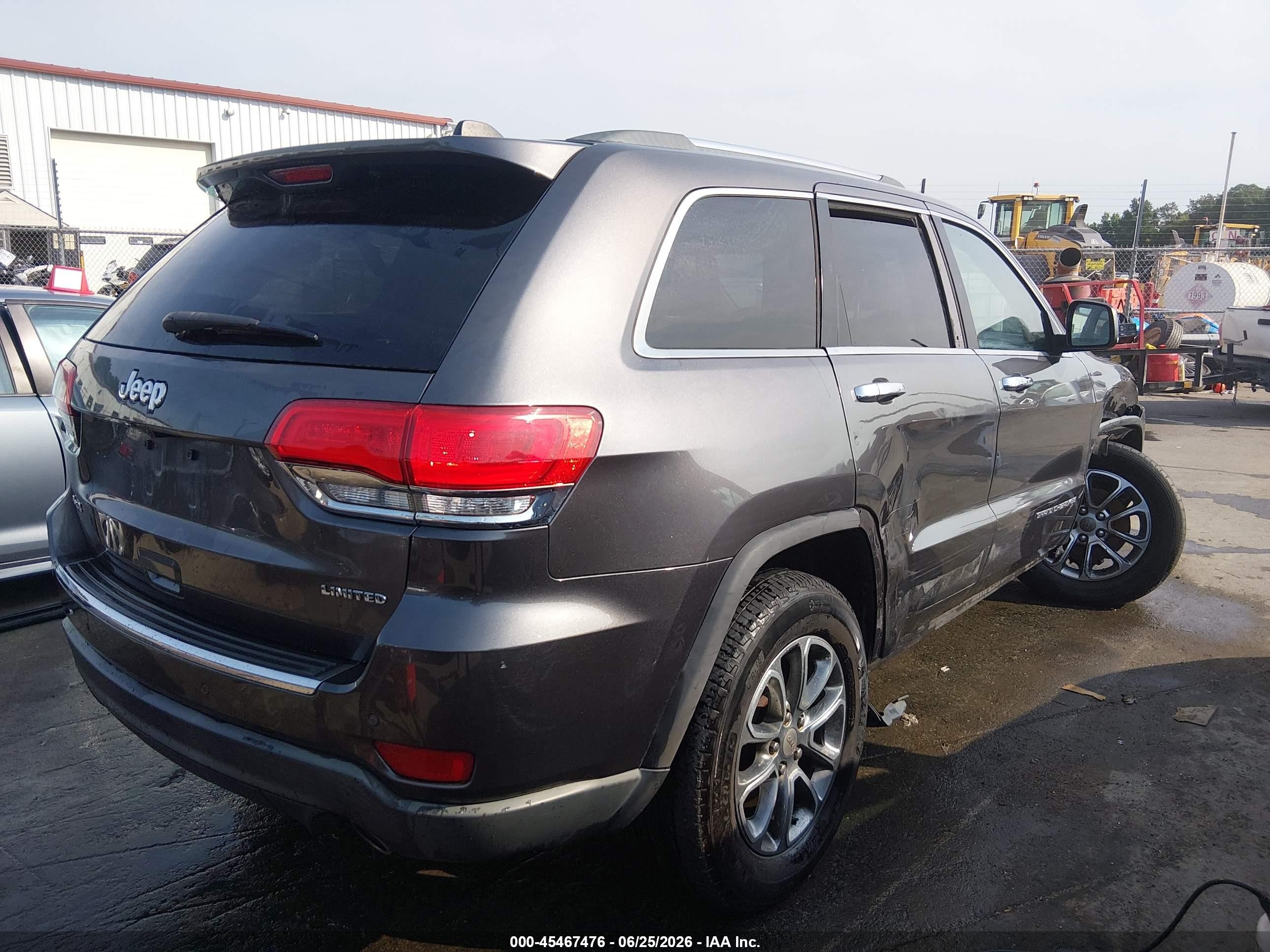 2014 Jeep Grand Cherokee Limited Gray vin: 1C4RJFBG7EC518565