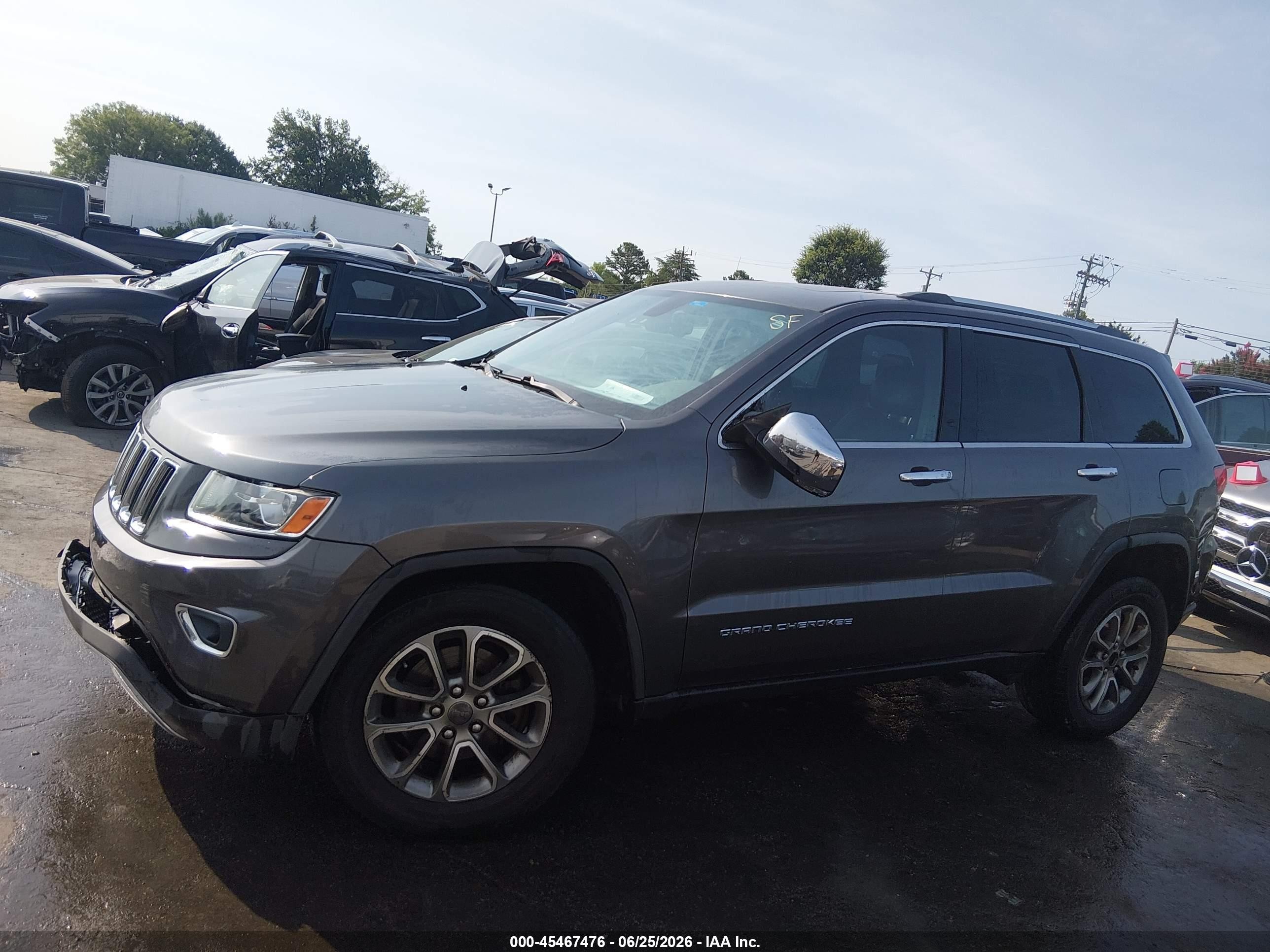 2014 Jeep Grand Cherokee Limited Gray vin: 1C4RJFBG7EC518565