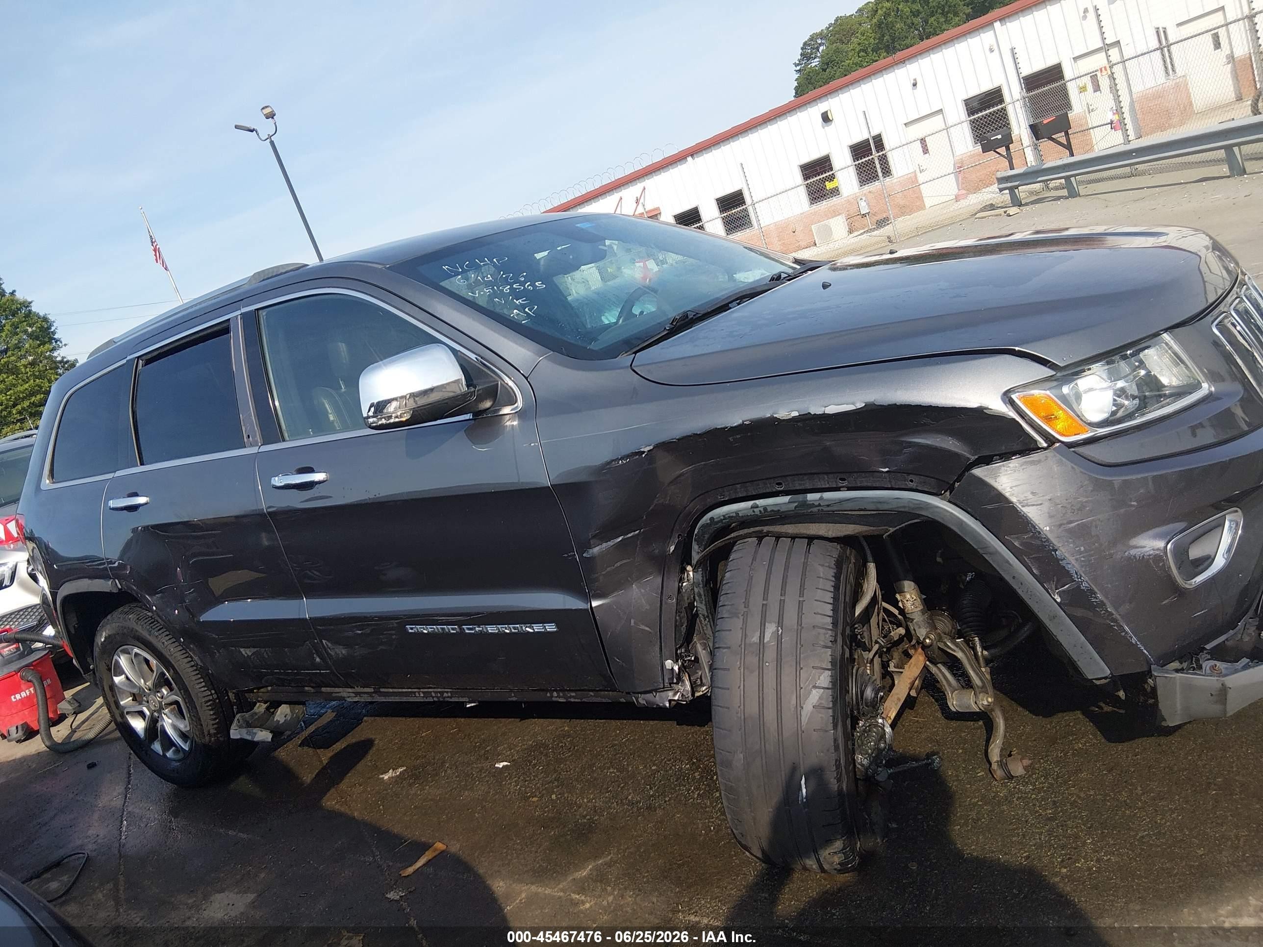 2014 Jeep Grand Cherokee Limited Gray vin: 1C4RJFBG7EC518565