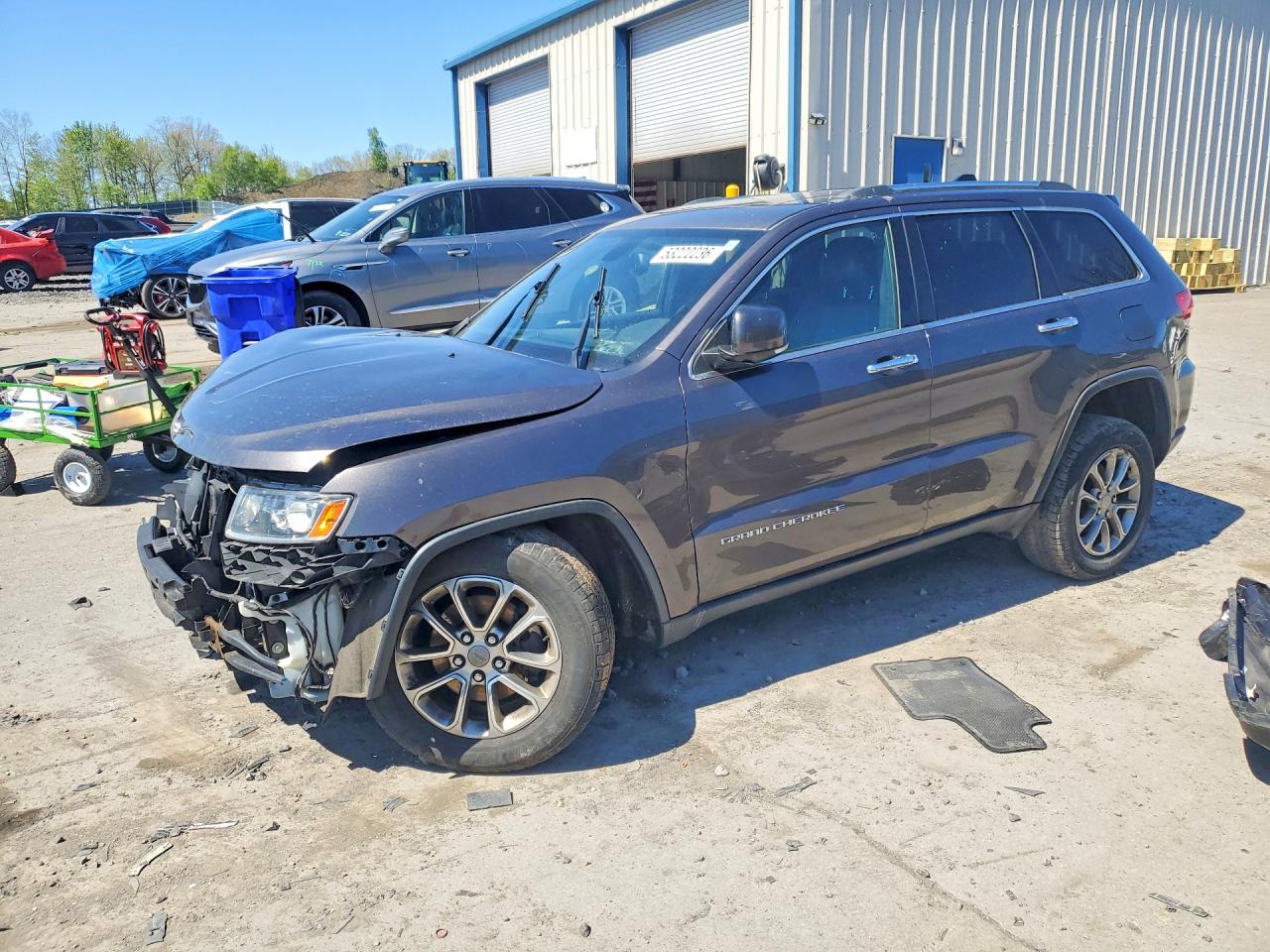 2014 Jeep Grand Cherokee Limited Угольный vin: 1C4RJFBG7EC541747