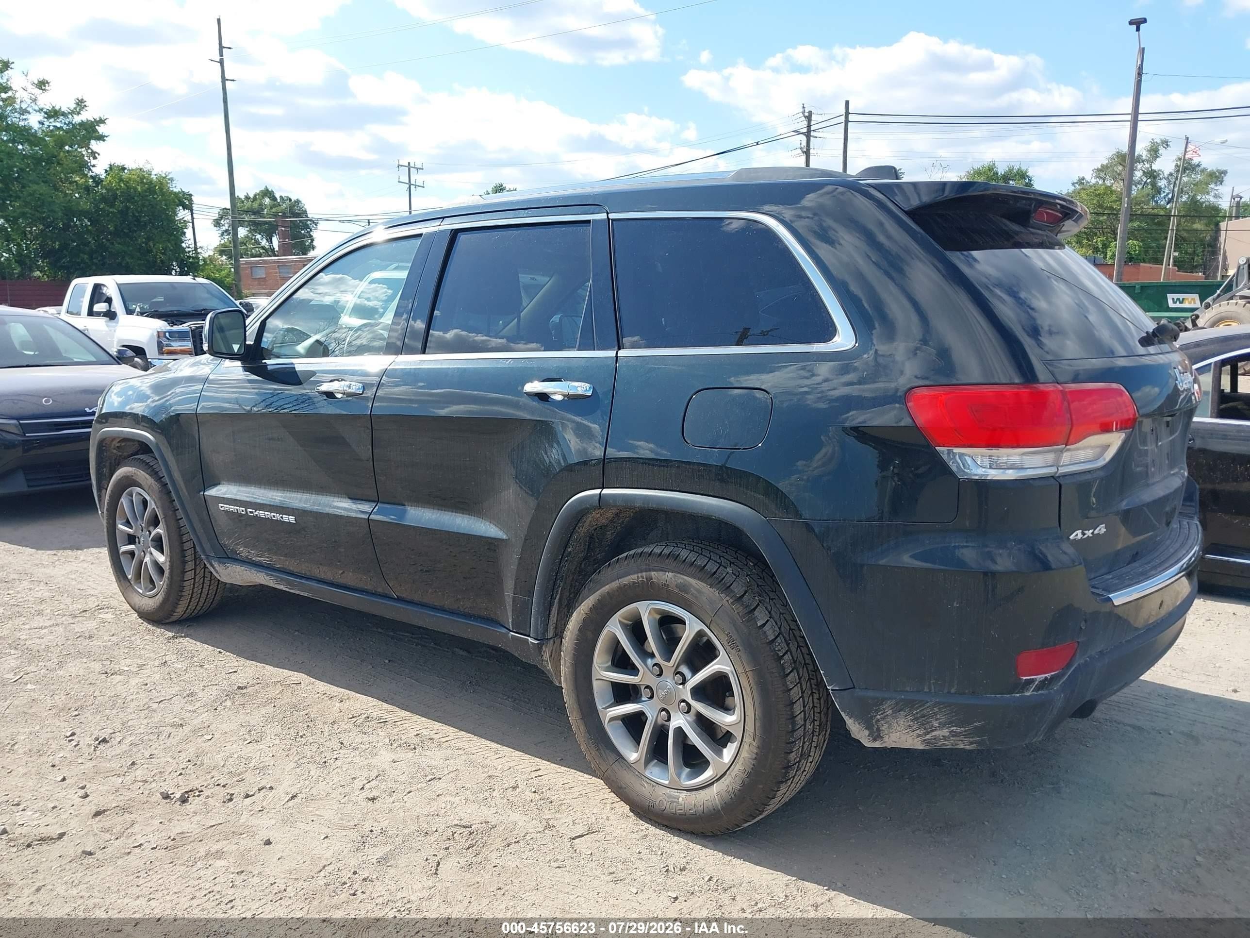 2014 Jeep Grand Cherokee Limited Black vin: 1C4RJFBG7EC579706